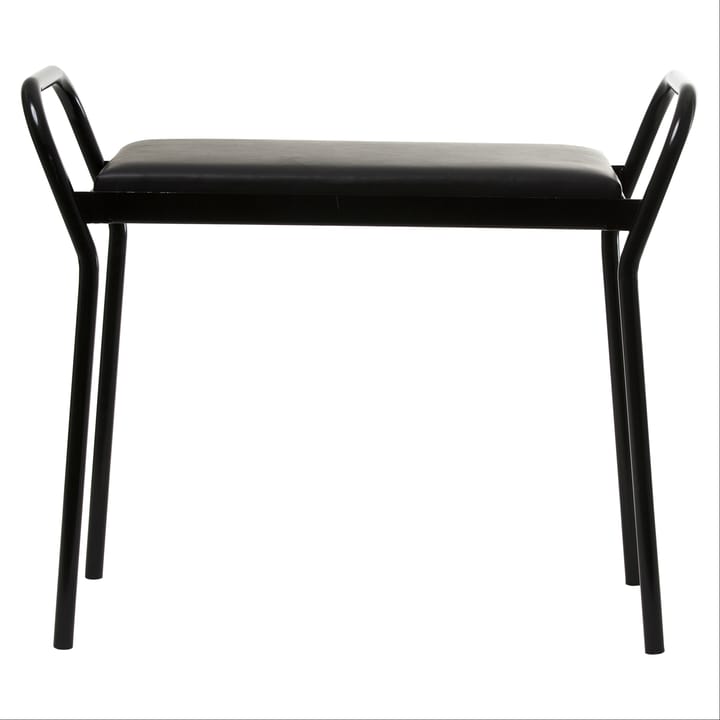 Anyone stołek - czarny-czarny Skórzany - Maze