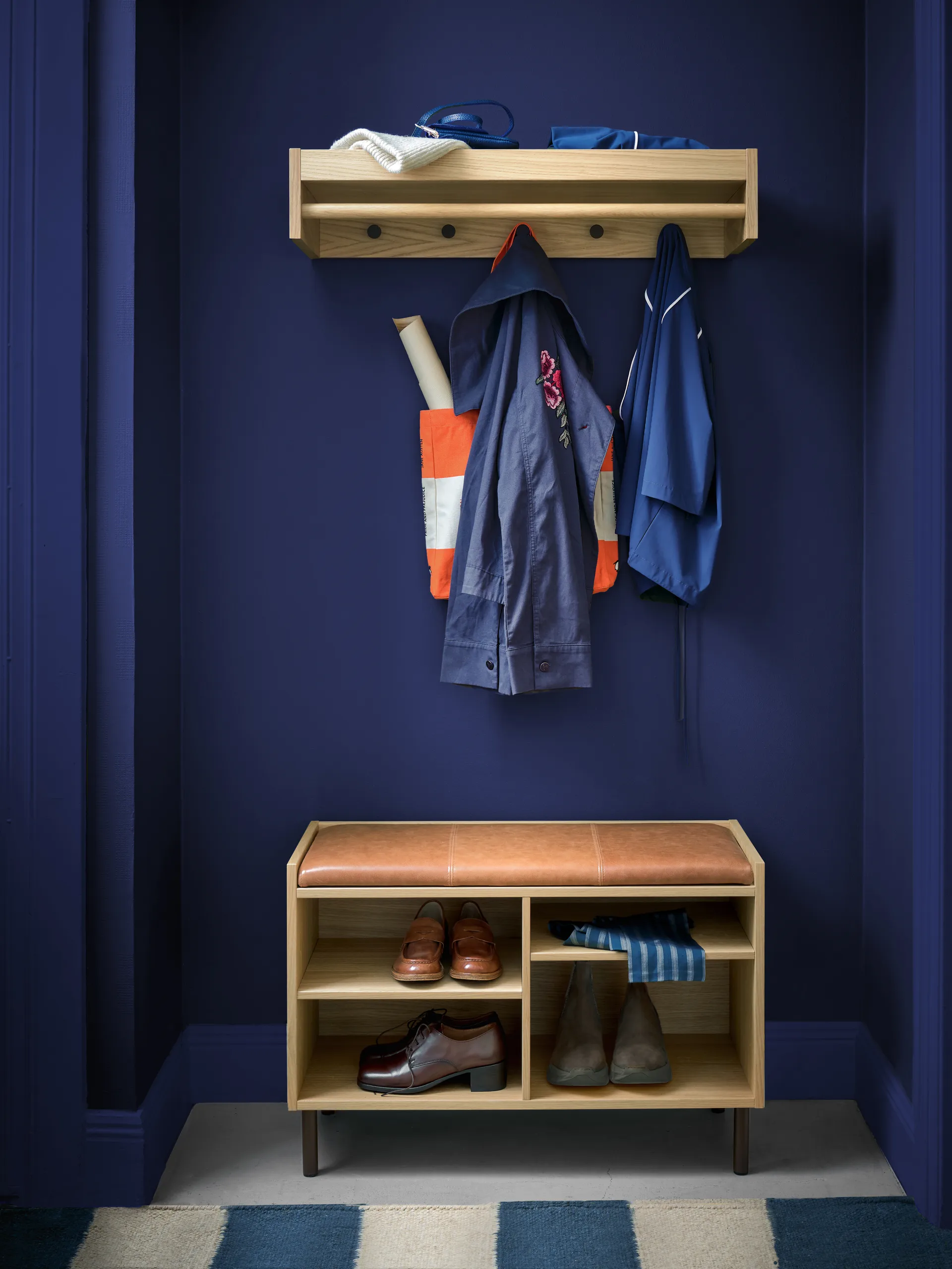 Ławka z pojemnikiem Gentle, Dąb, 78x53x35 cm Maze