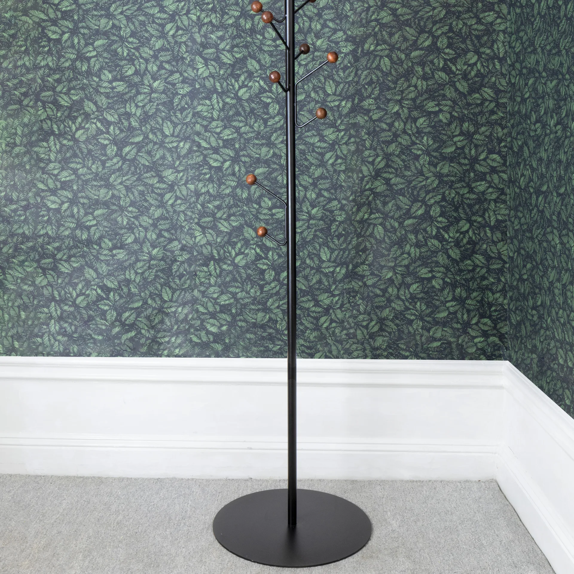 Bill Floor wieszak na ubrania, Czarny-ciemnybrązowy Maze