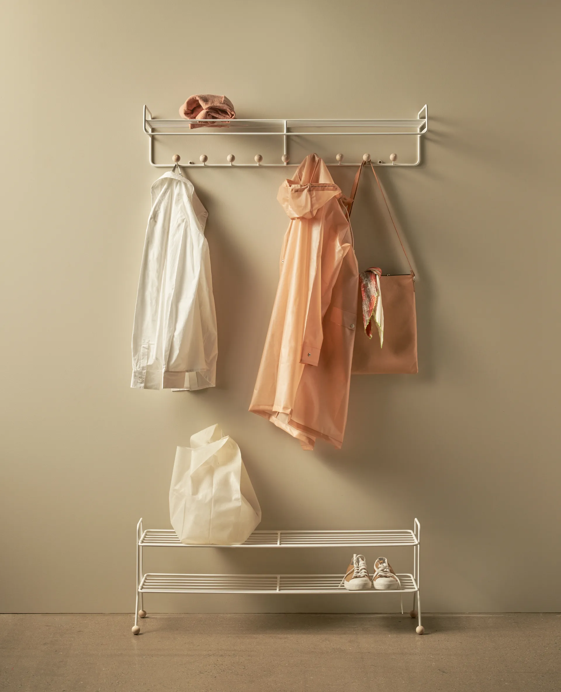 Bill Hat rack L półka na kapelusze, Biały Maze