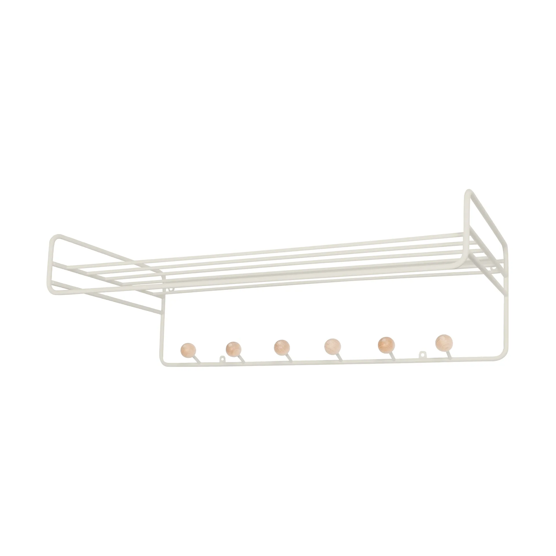 Bill Hat rack półka na kapelusze, Greige Maze