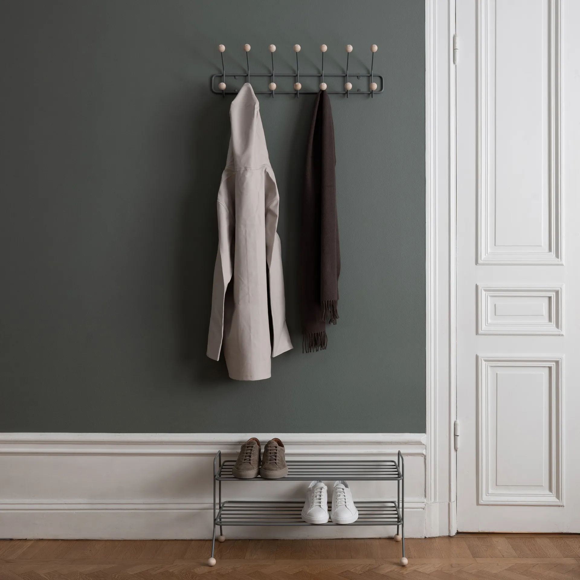 Bill Shoe Shelf, szary Maze