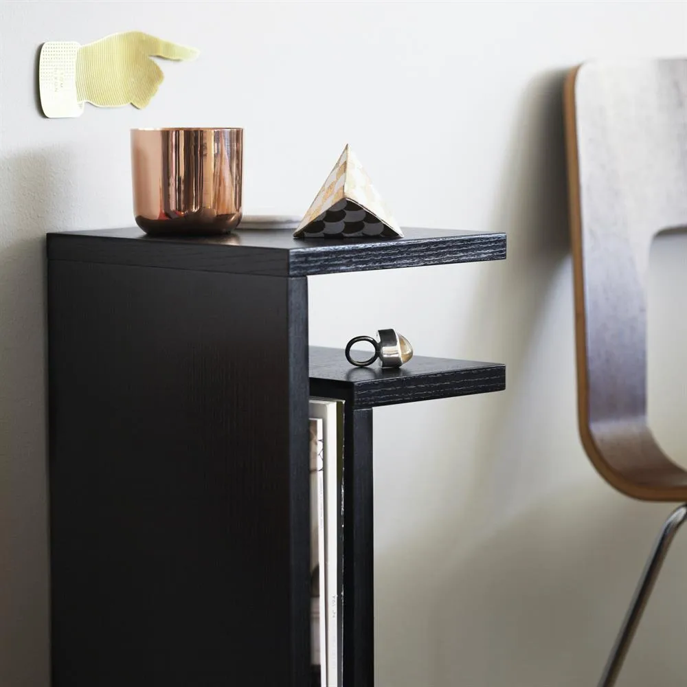 Półka F czarna, półka prawa Maze