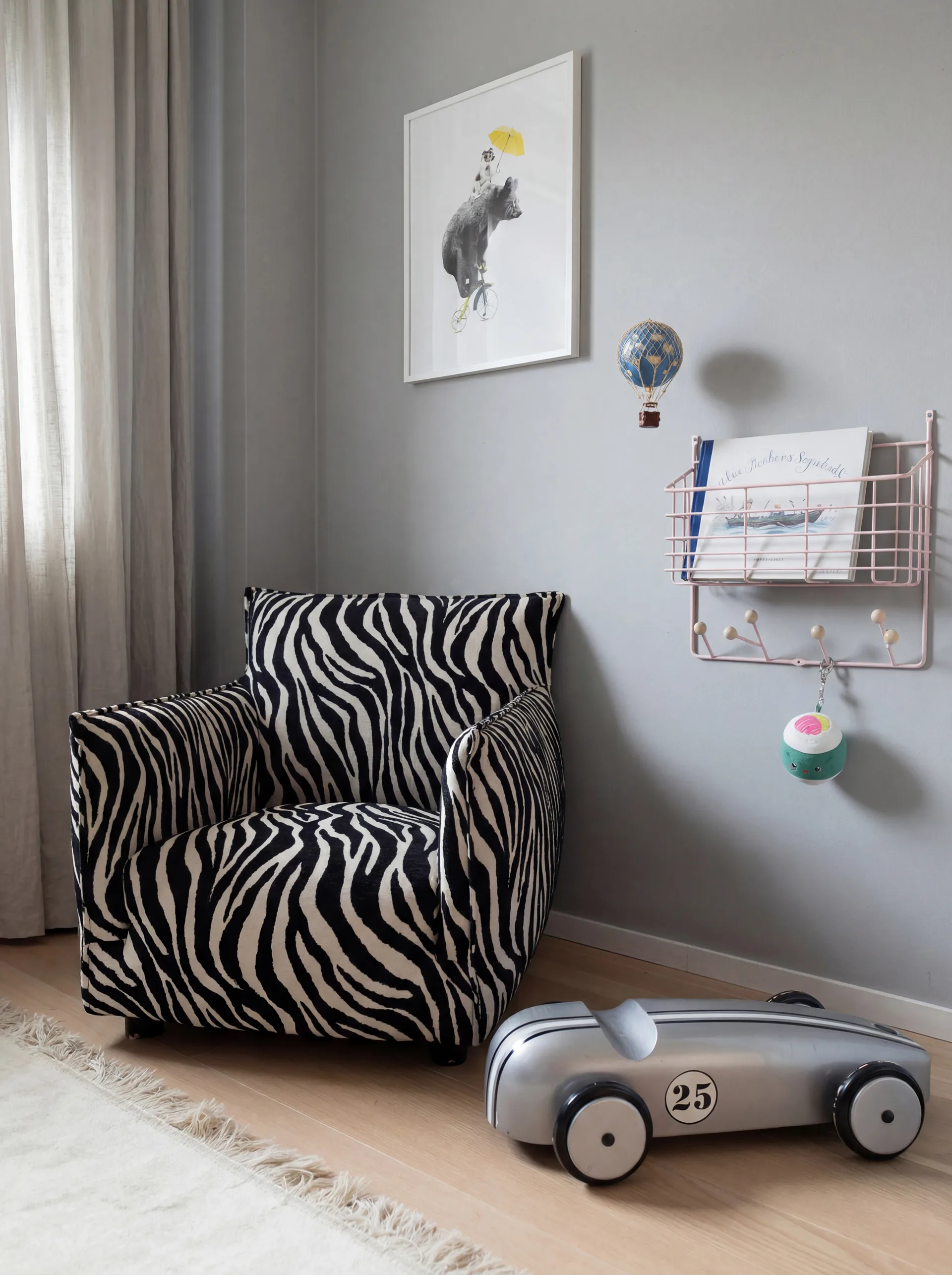 Półka Mitten shelf junior, Pale pink, 38,6×35,2×8,6 cm Maze