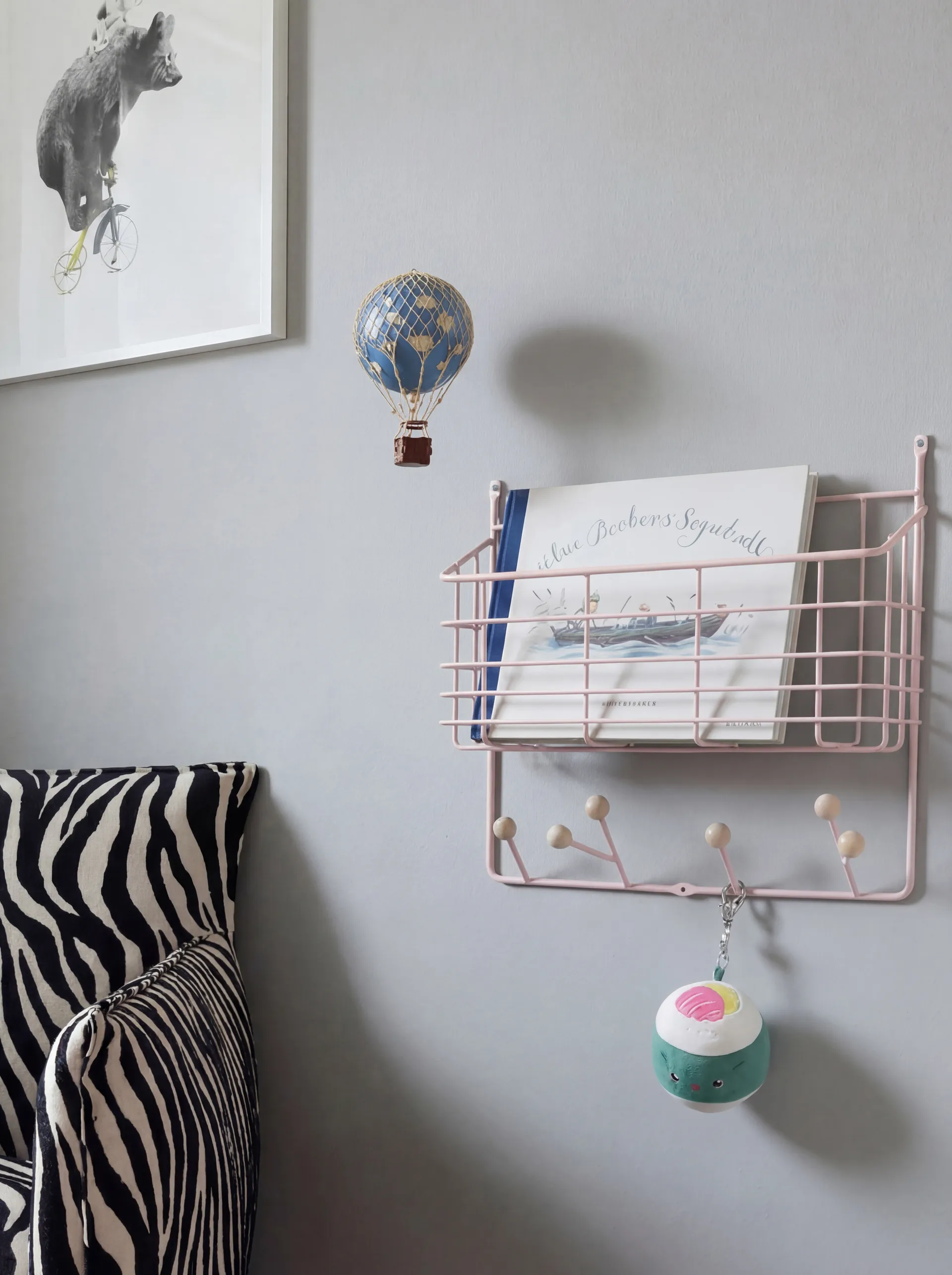 Półka Mitten shelf junior, Pale pink, 38,6×35,2×8,6 cm Maze