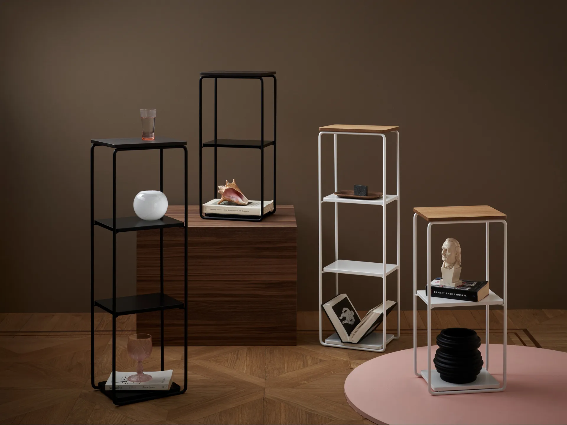 Półka Mixrack Floor Shelf S 26x19x57,2 cm, Stained oak-black Maze