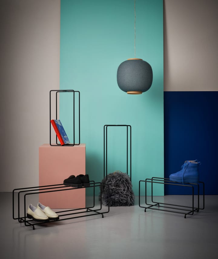 Półka na buty Mixrack L, Czarny Maze