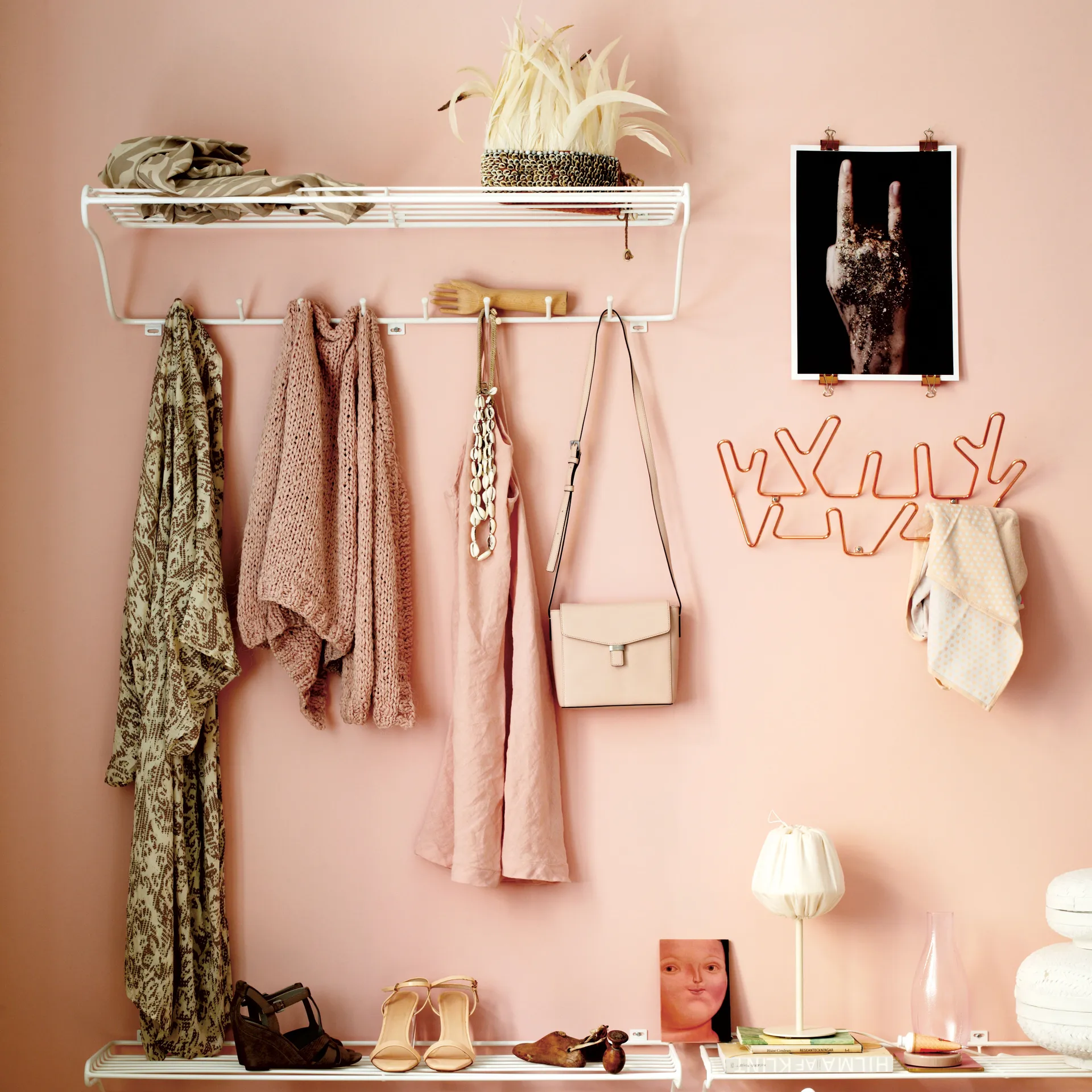 Półka na kapelusze Hat Rack L, biały Maze