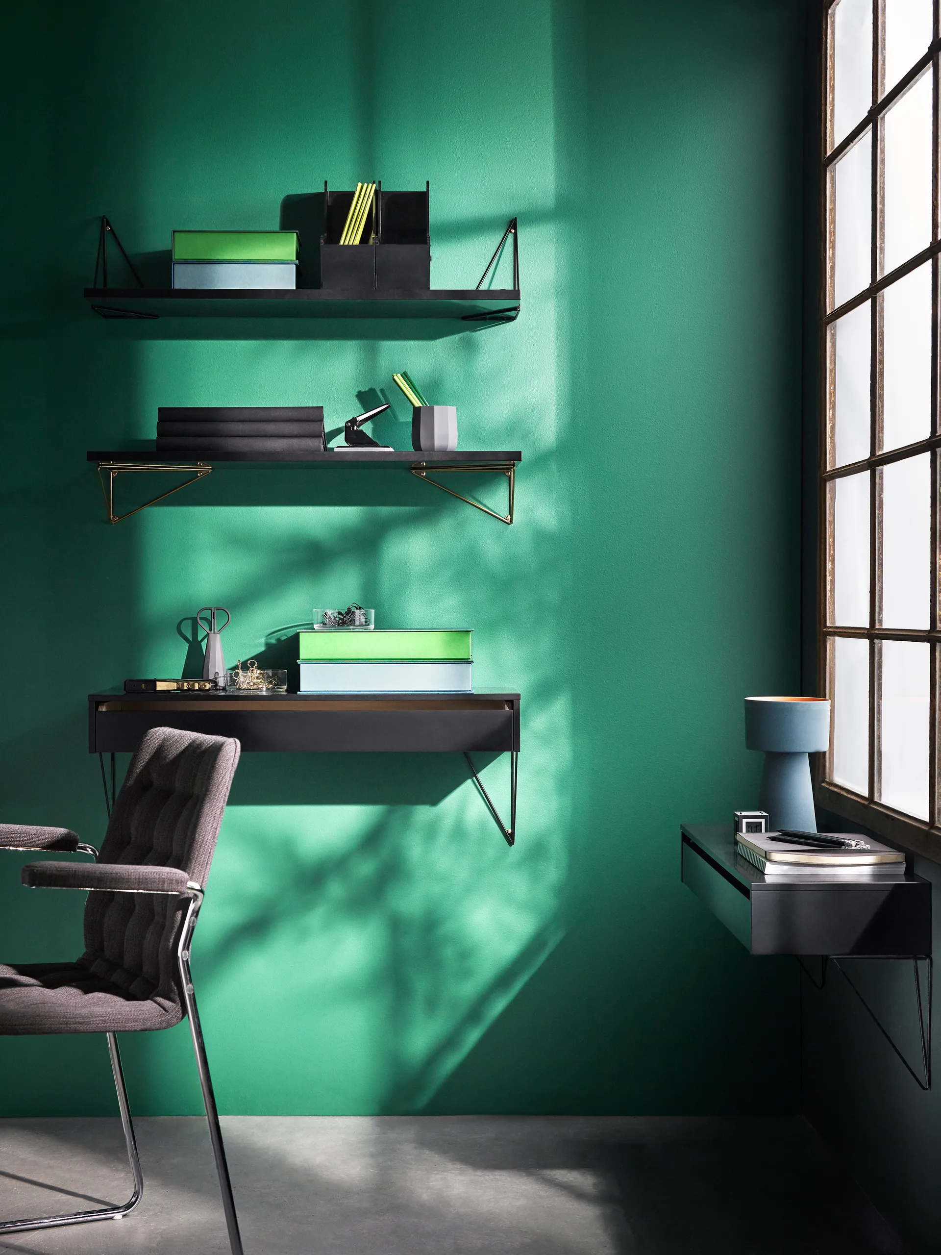 Półka Pythagoras, czarny Maze