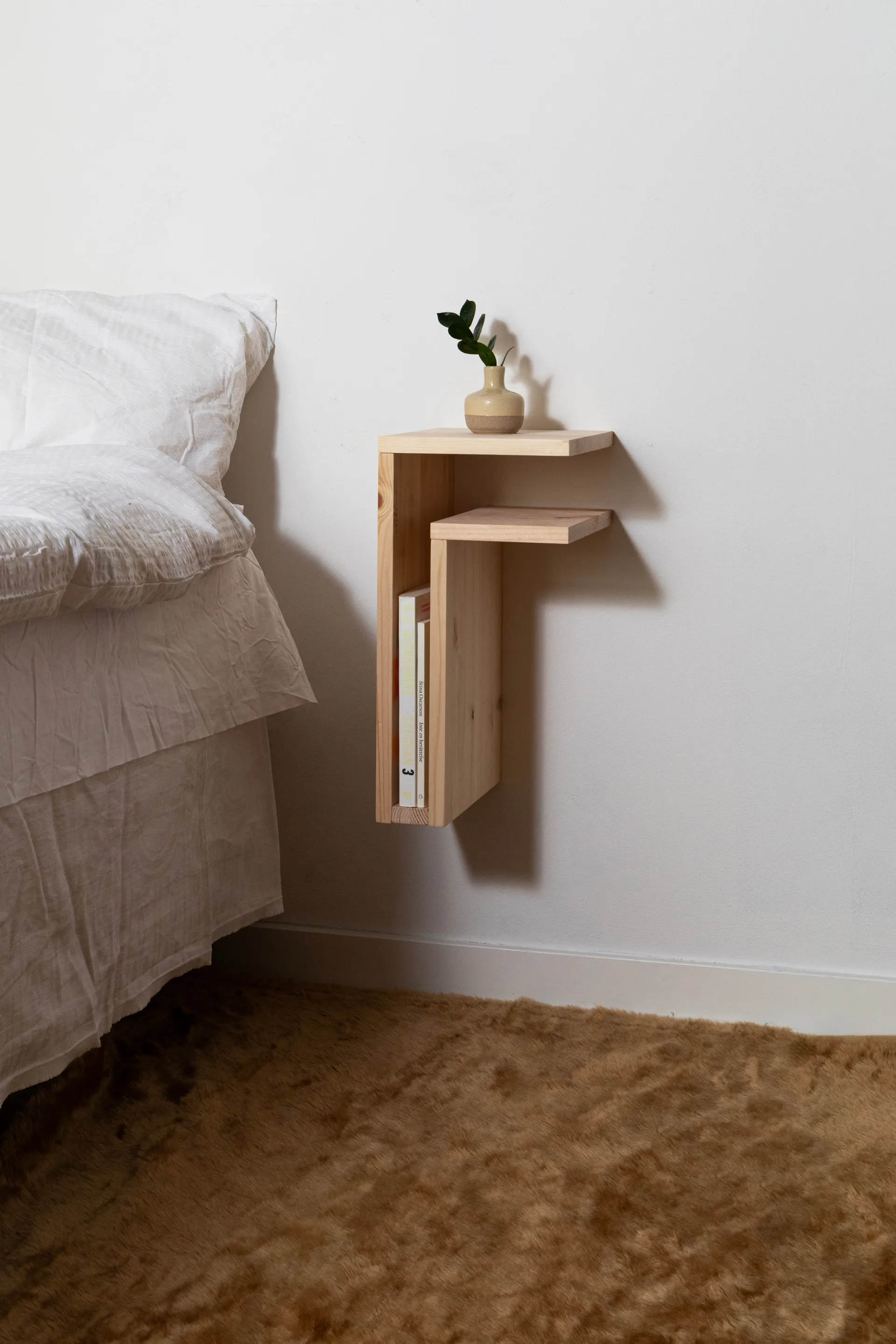 Półka ścienna F-shelf Play DIY, Sosna, prawa Maze