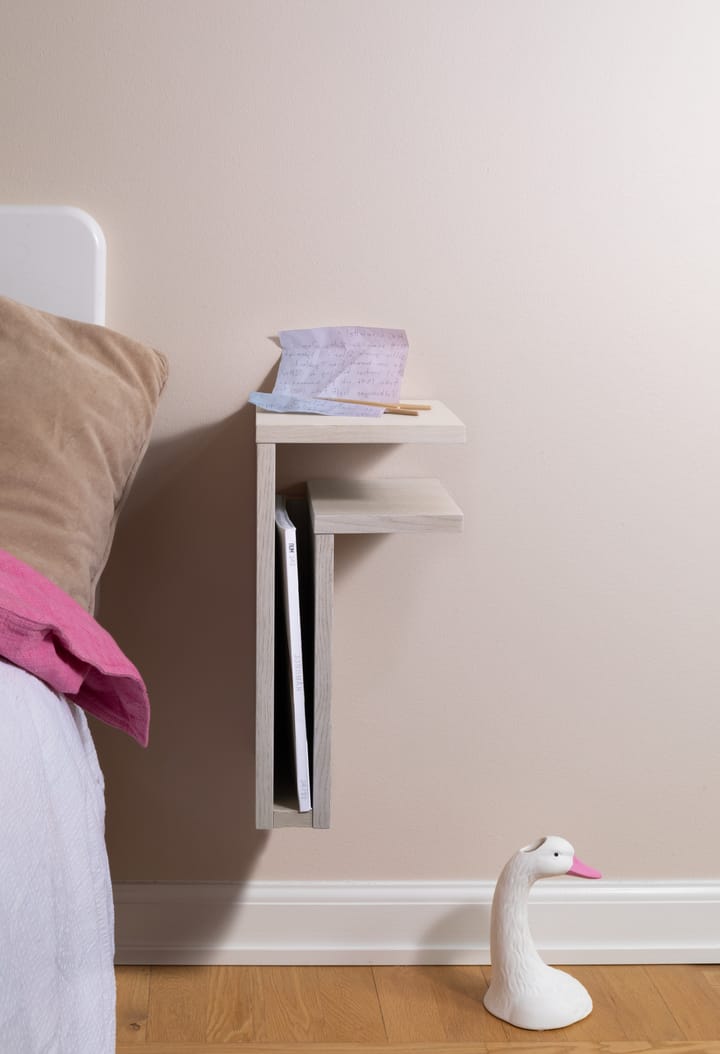 Półka ścienna F-shelf white oak, Prawa półka Maze