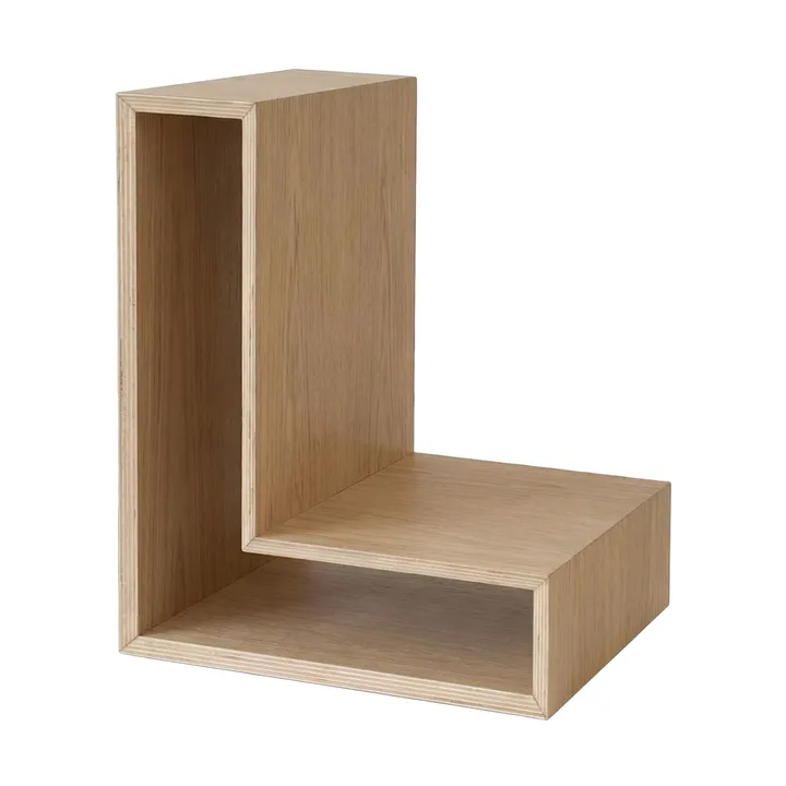 Półka ścienna L-shelf - Dąb, 30×38×29 cm - Maze