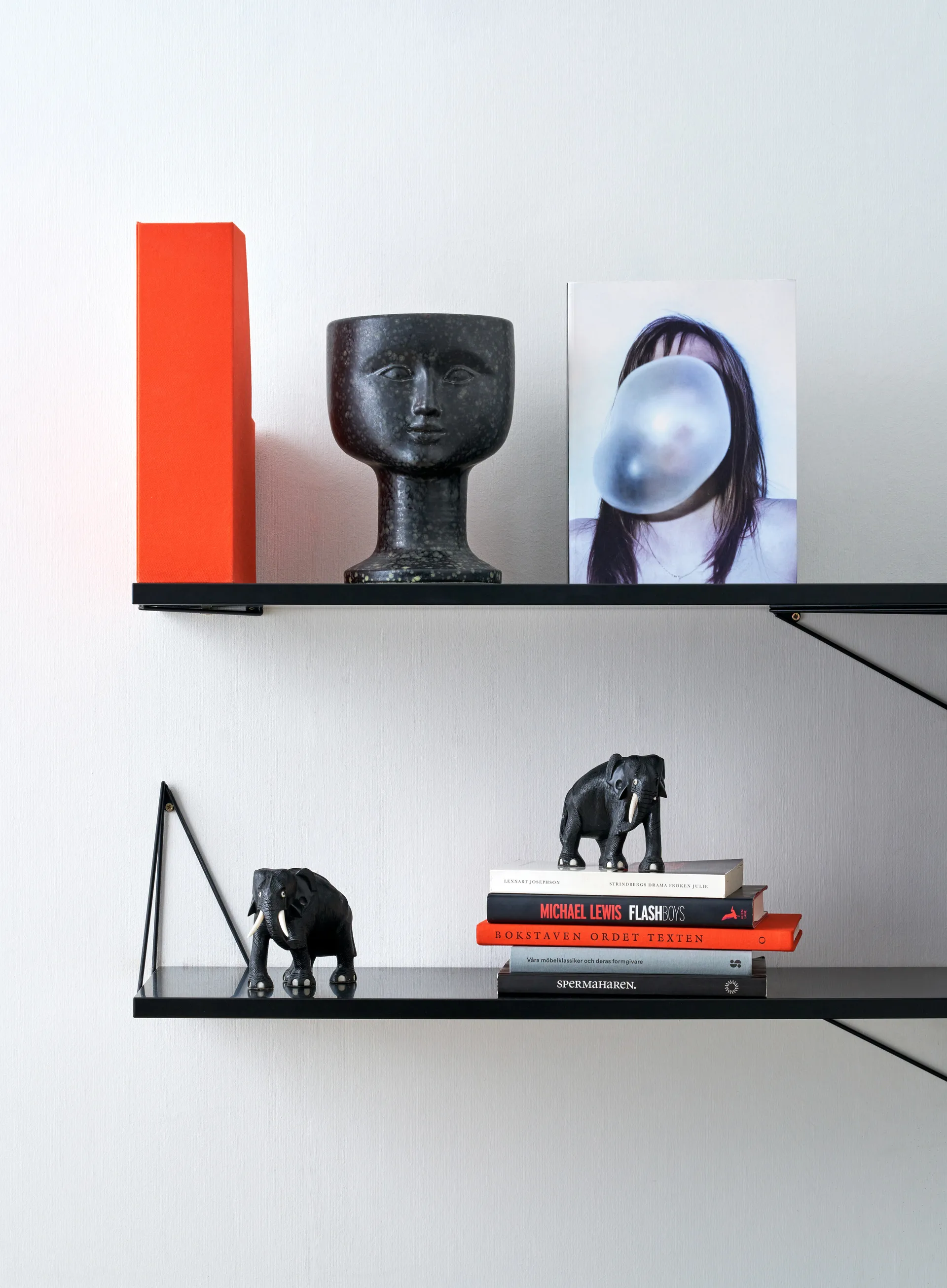 Pythagoras Półka L, czarny Maze