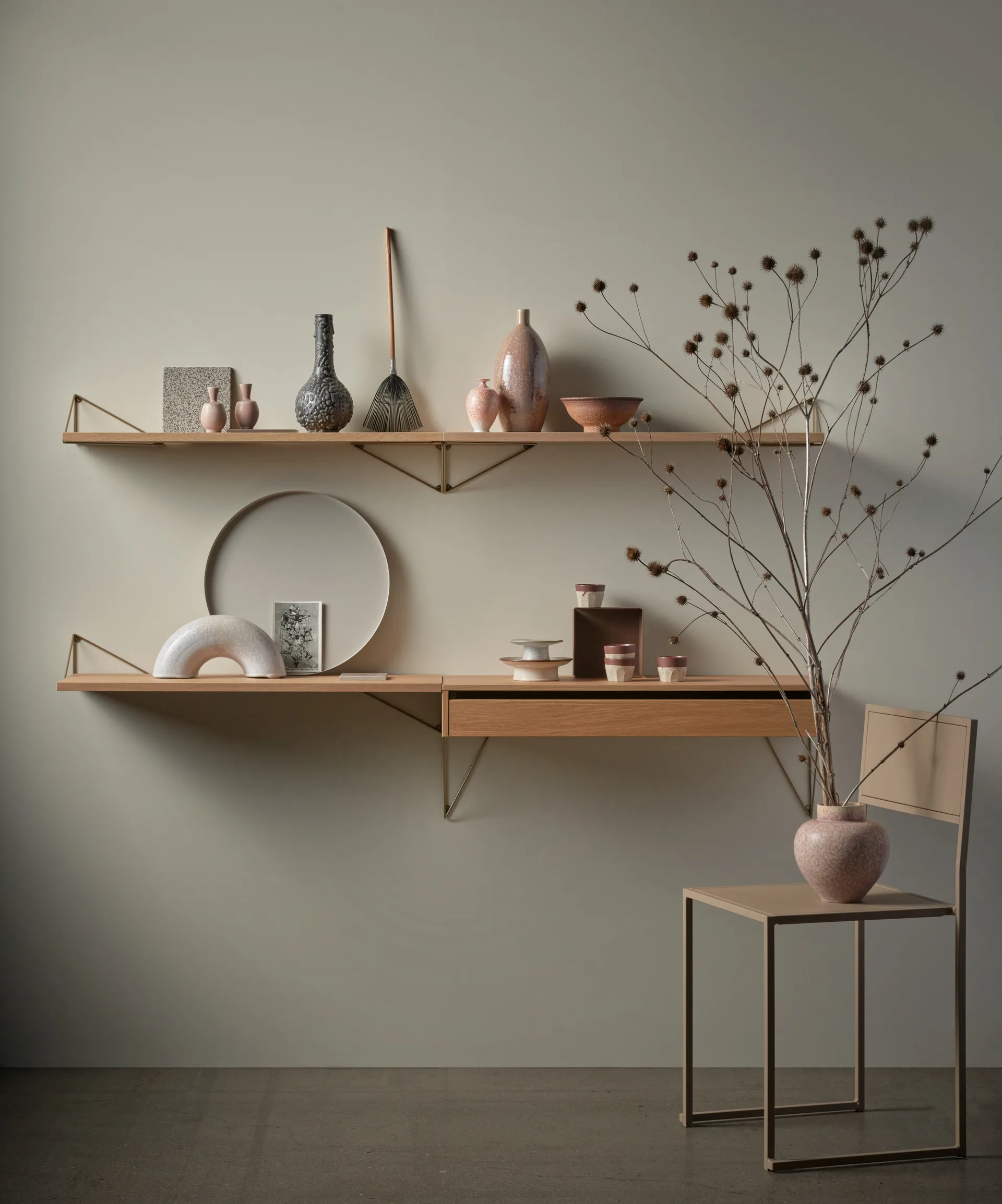 Pythagoras Półka L, dąb Maze