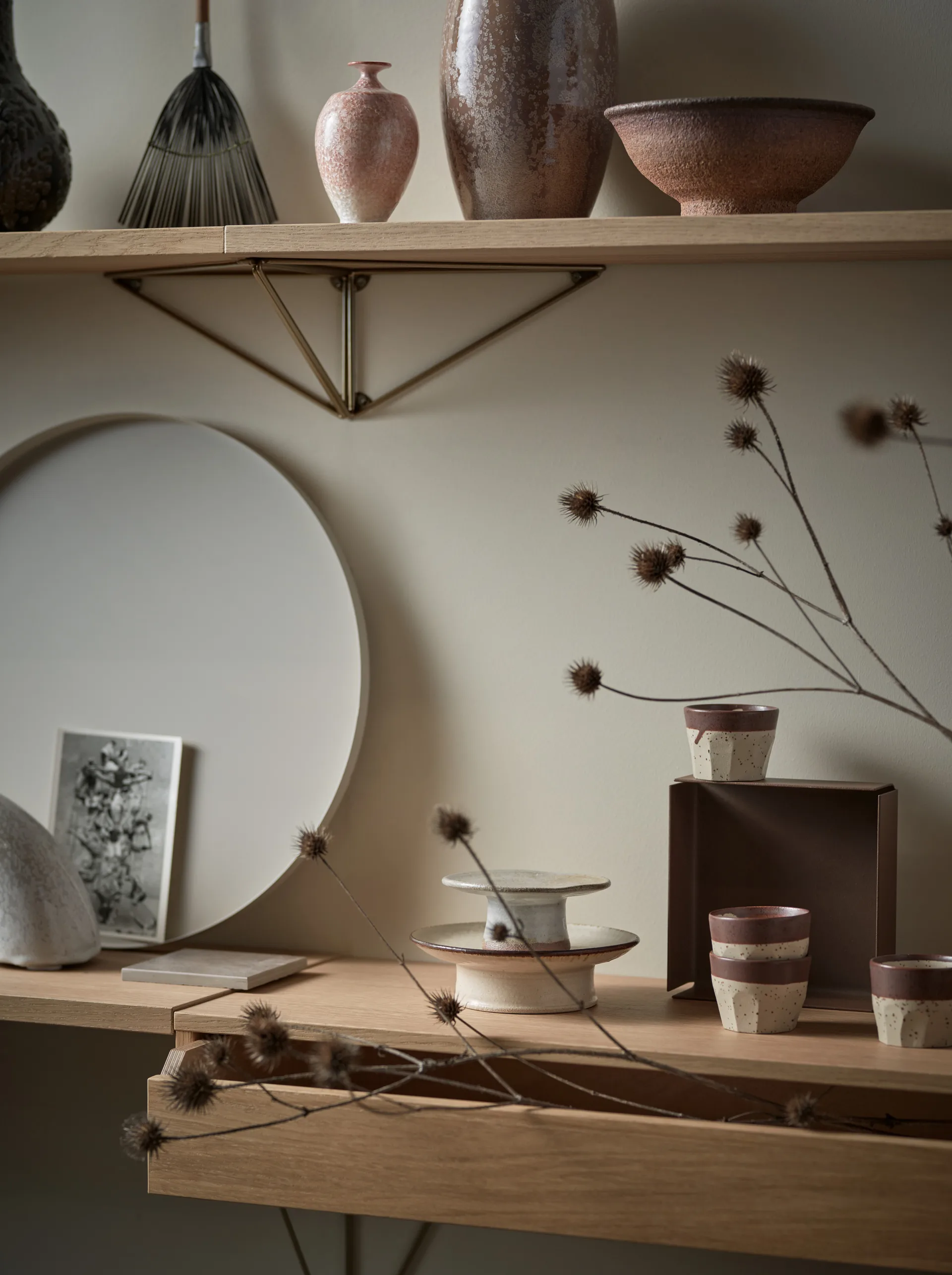 Pythagoras Półka L, dąb Maze