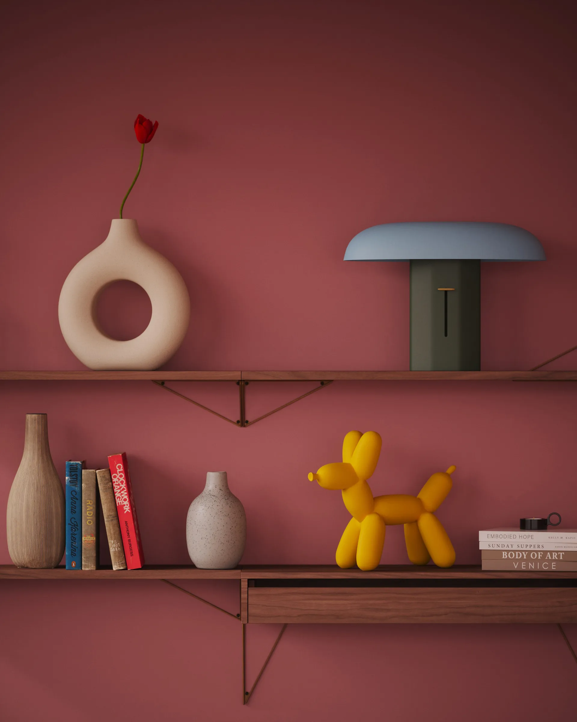 Pythagoras Półka L, Orzech włoski Maze