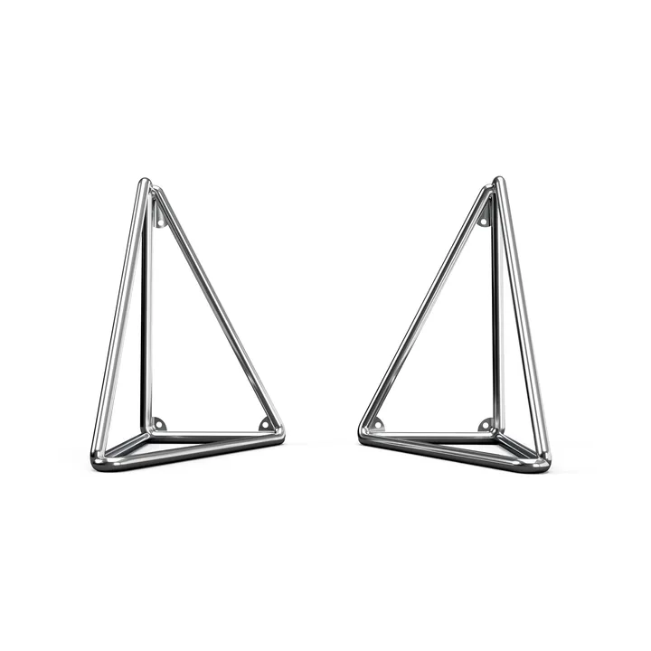 Pythagoras XL Brackets 2-pack - Chrome - Maze