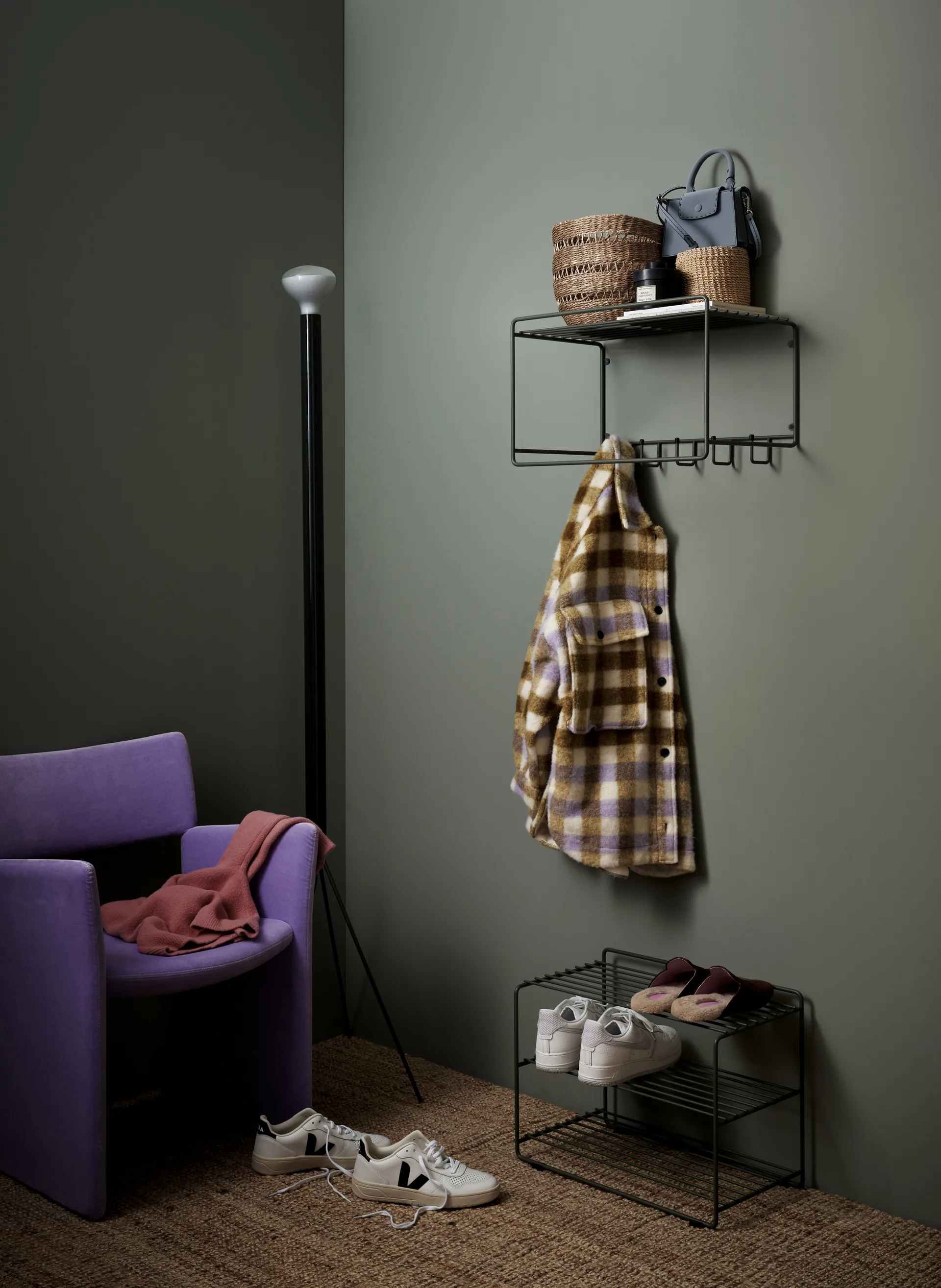 Regał na buty Downtown, Zielona Maze