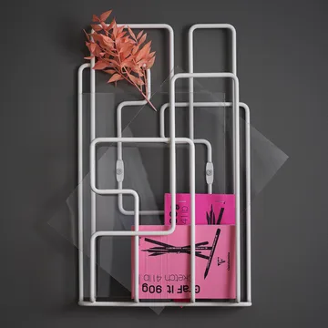 Stojak na czasopisma Little Saturday - Biały - Maze