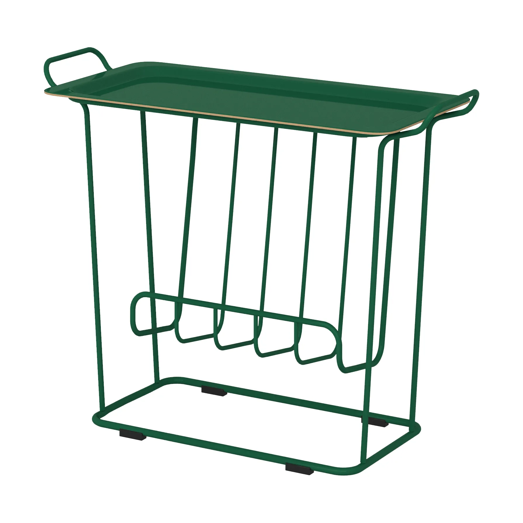 Stolik z tacą Minnie Mae Paper, Fern green Maze