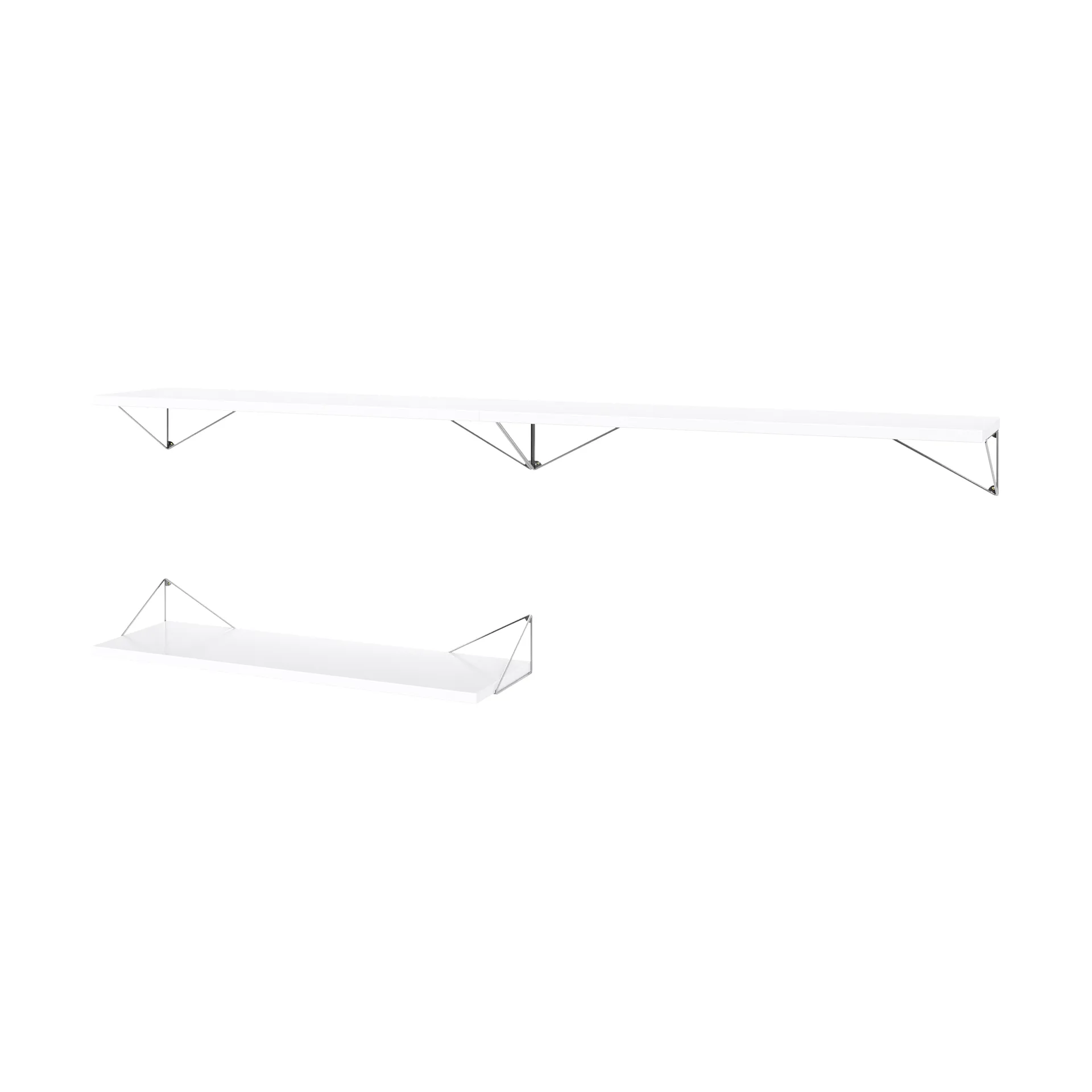 System półek Pythagoras Bundle A biały-chrom Maze