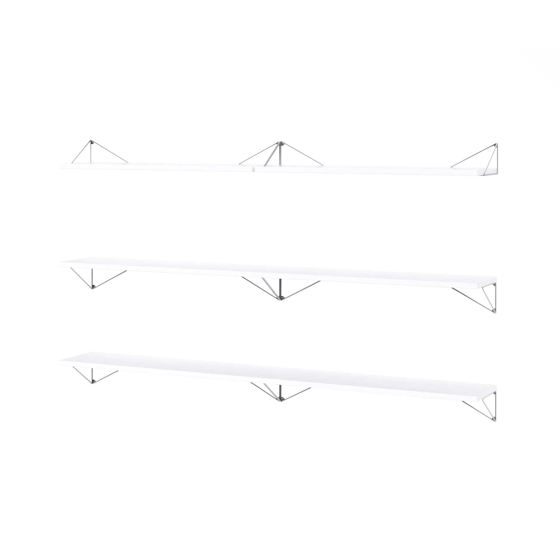 System półek Pythagoras Bundle B biały-chrom Maze