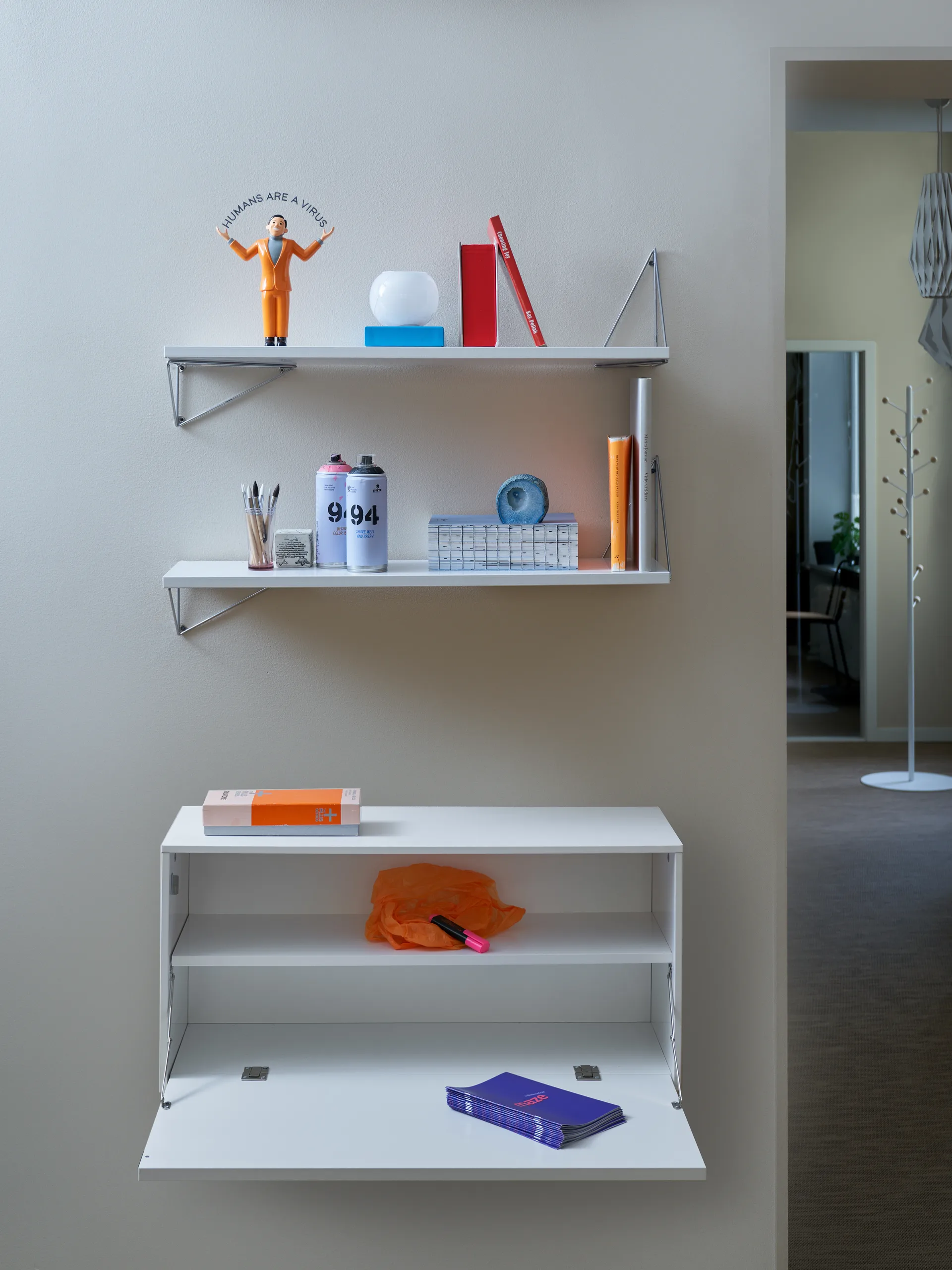 System półek Pythagoras Bundle F biały-biały Maze