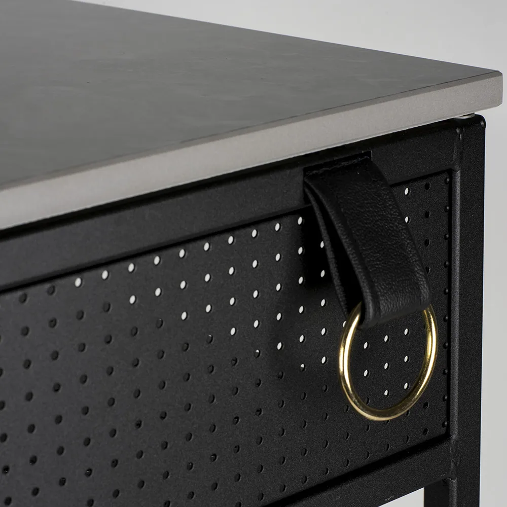 Tracy stolik boczny, praworęczny, czarny Maze