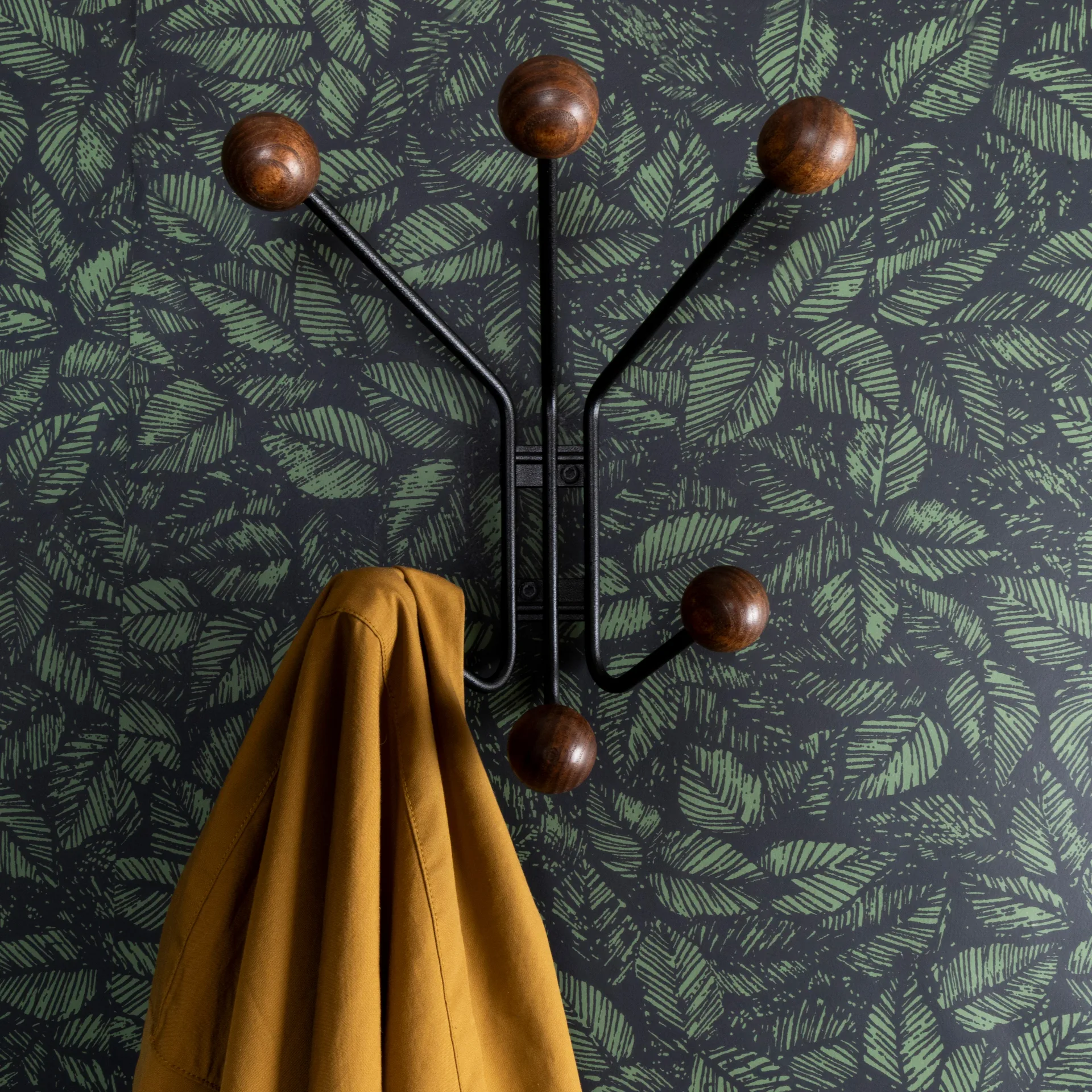 Wieszak Bill XS, Czarny- ciemny brąz Maze