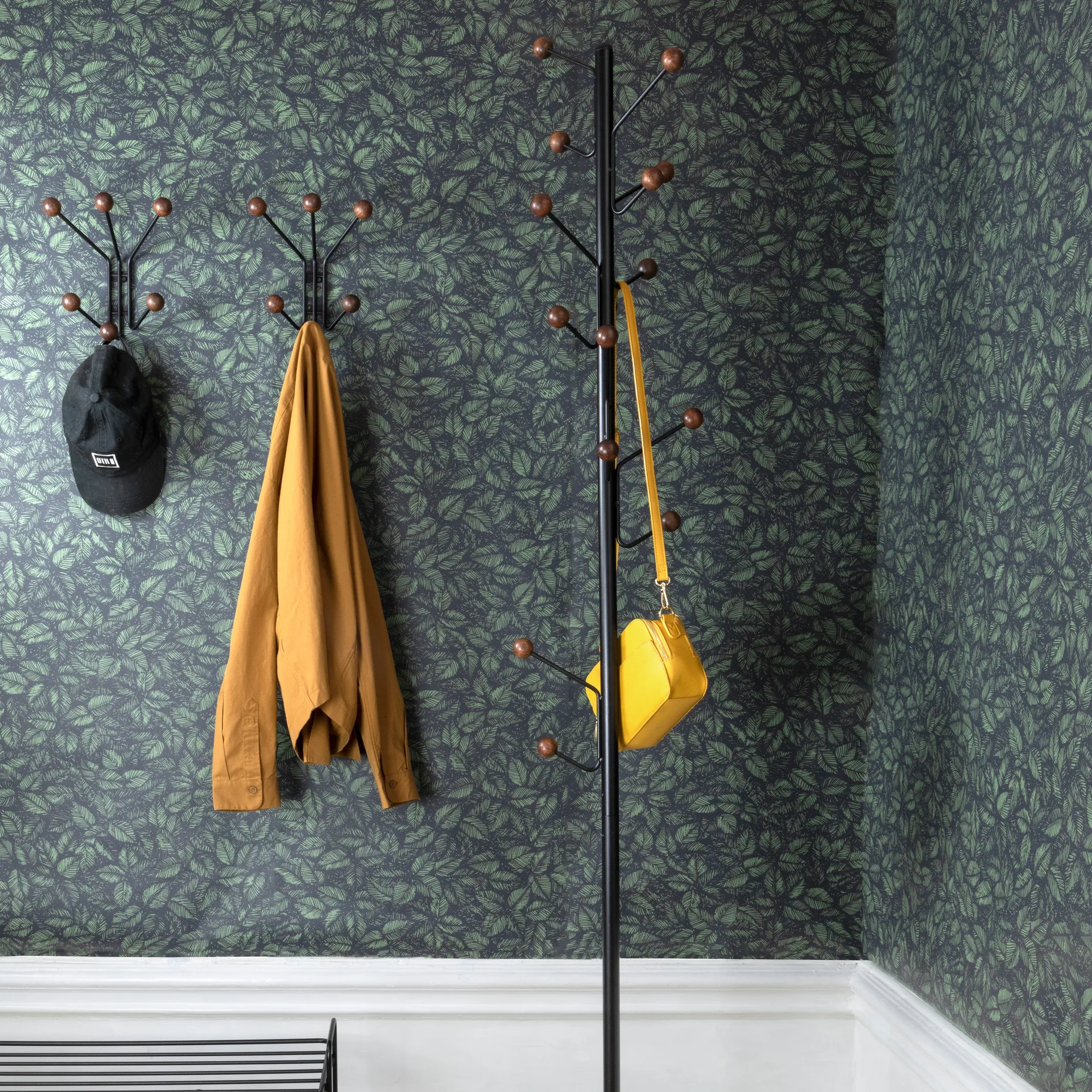 Wieszak Bill XS, Czarny- ciemny brąz Maze