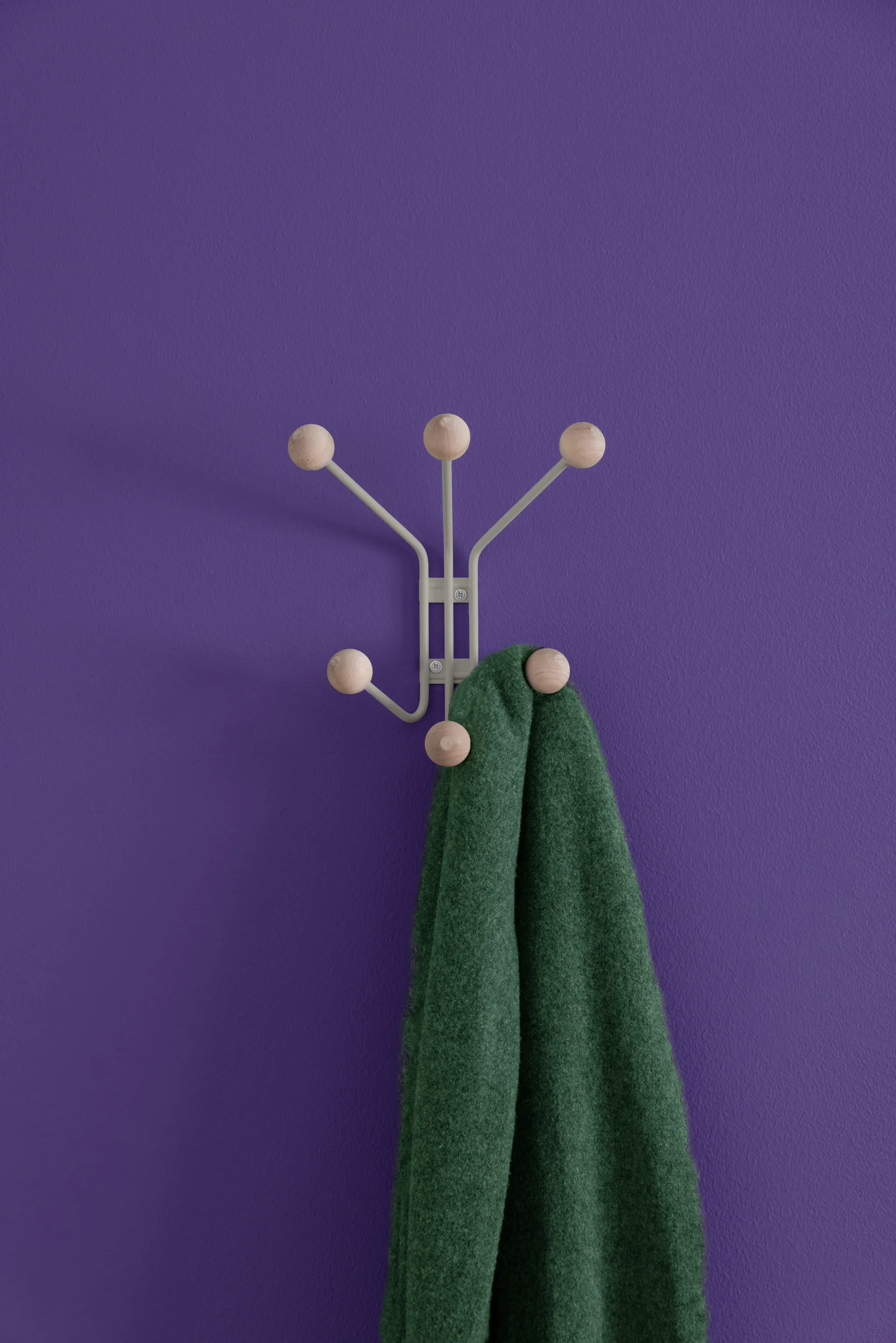 Wieszak Bill XS, Greige Maze