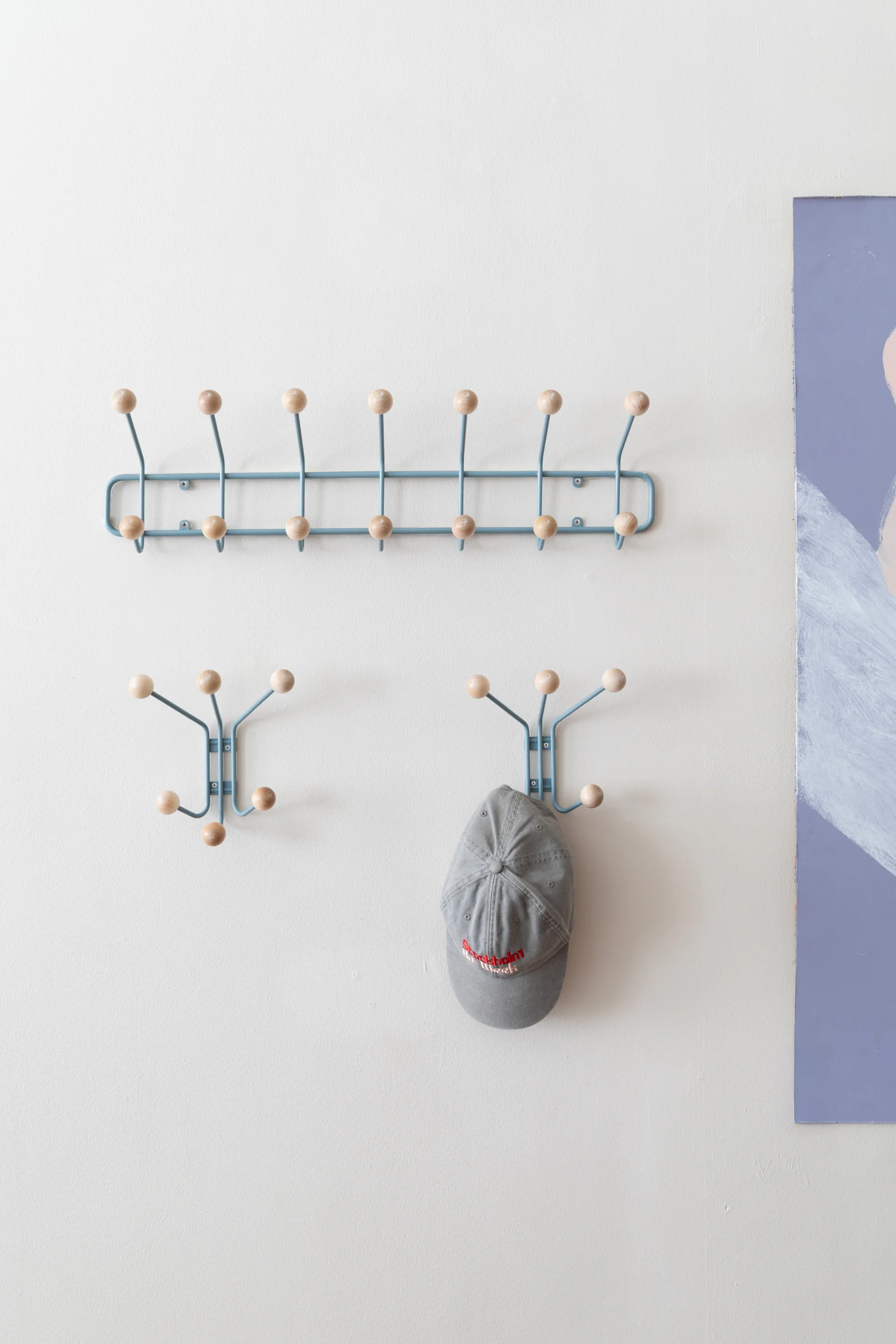 Wieszak Bill XS, Pigeon blue Maze