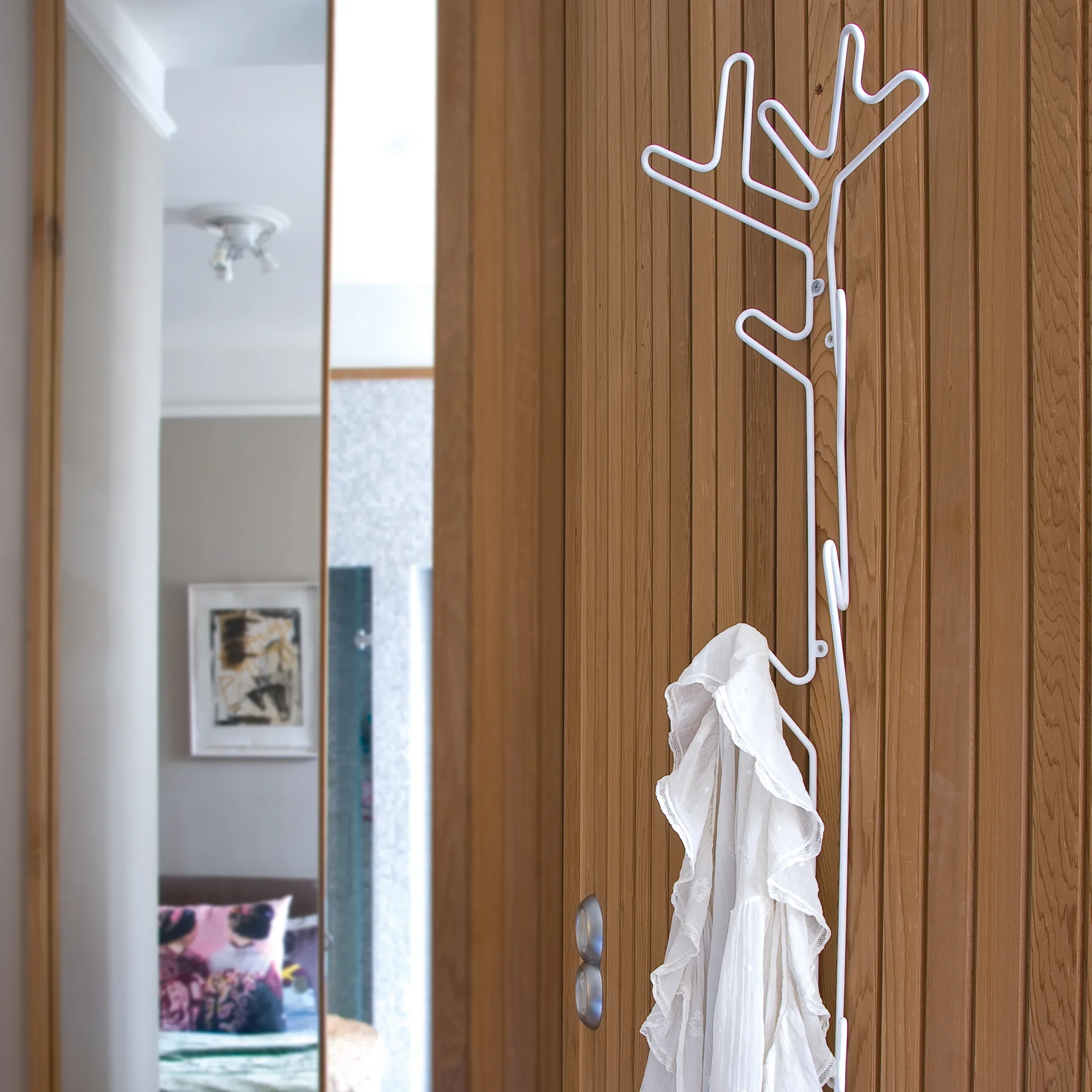 Wieszak Branch, biały Maze