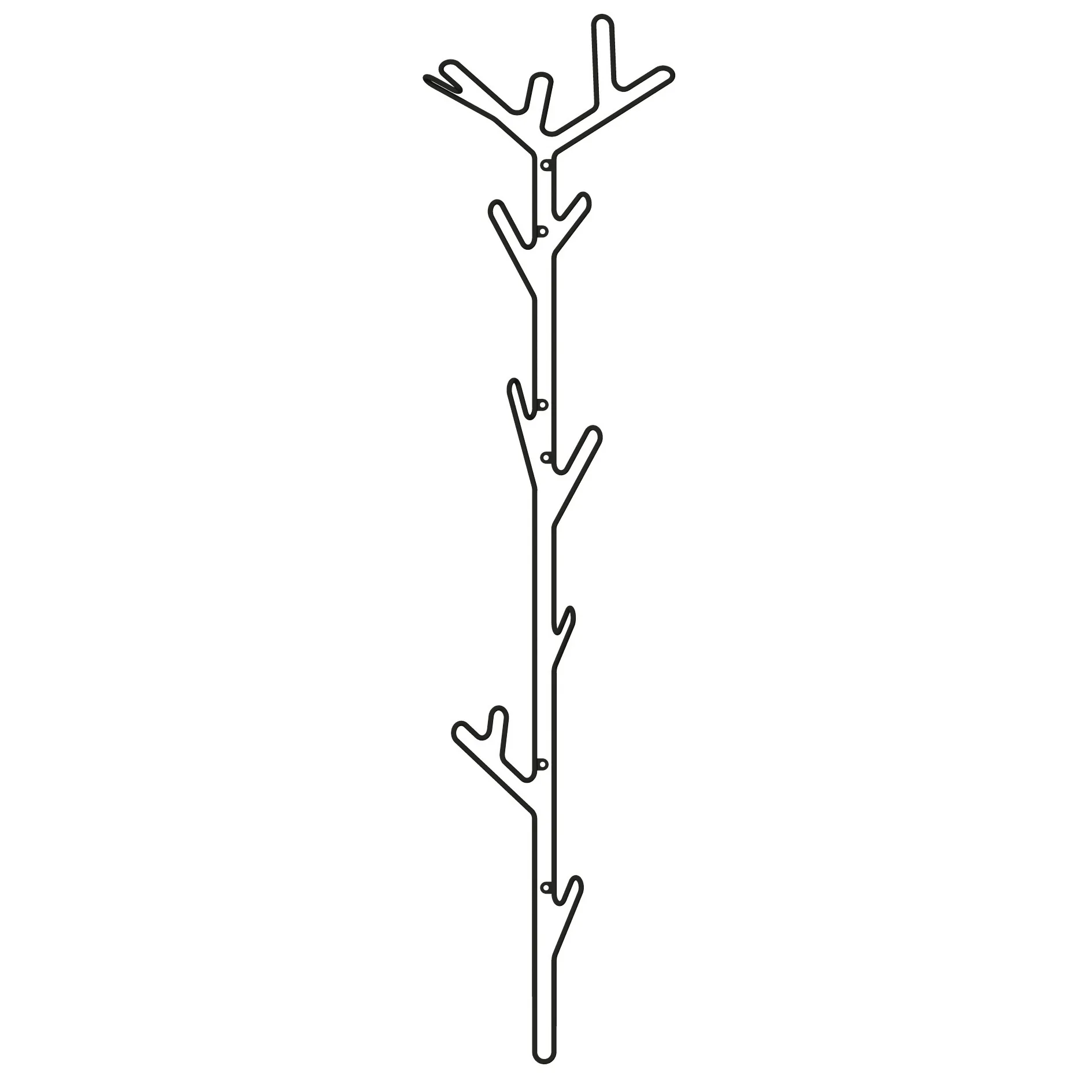 Wieszak Branch, czarny Maze