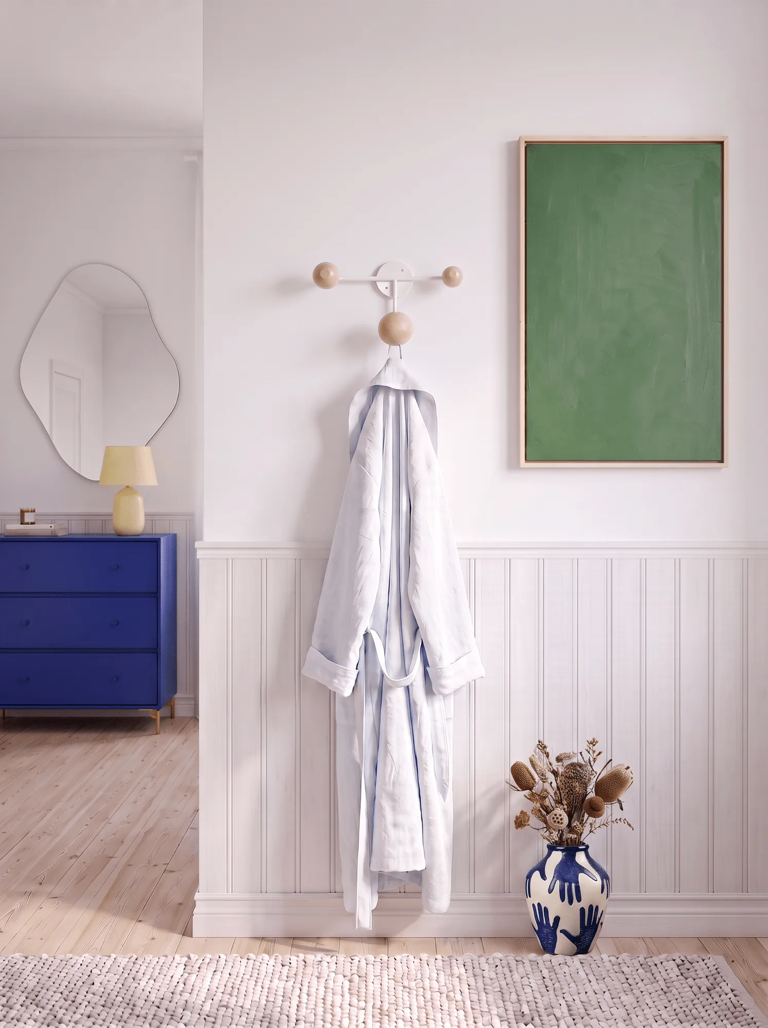 Wieszak na ubrania Bill Triple, White Maze