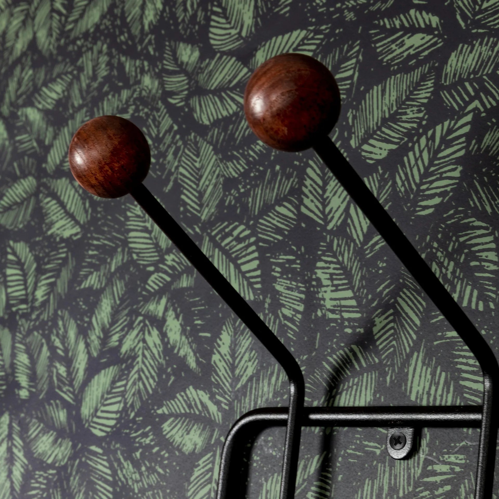 Wieszak na ubrania Bill XXS, Czarny-ciemnobrązowy Maze