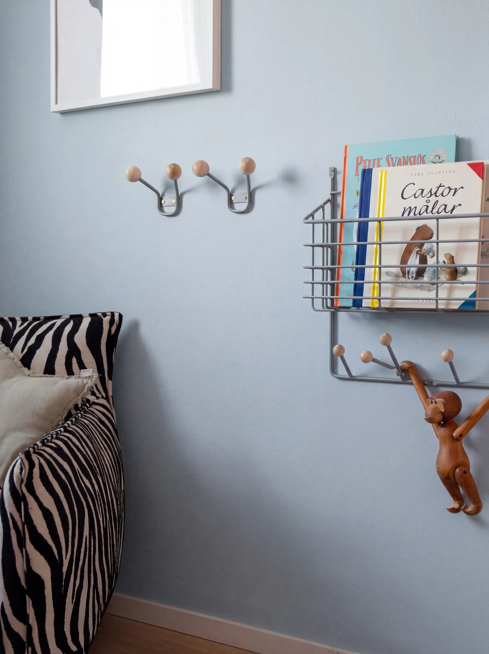 Wieszak na ubrania Bill XXS, Pigeon blue Maze