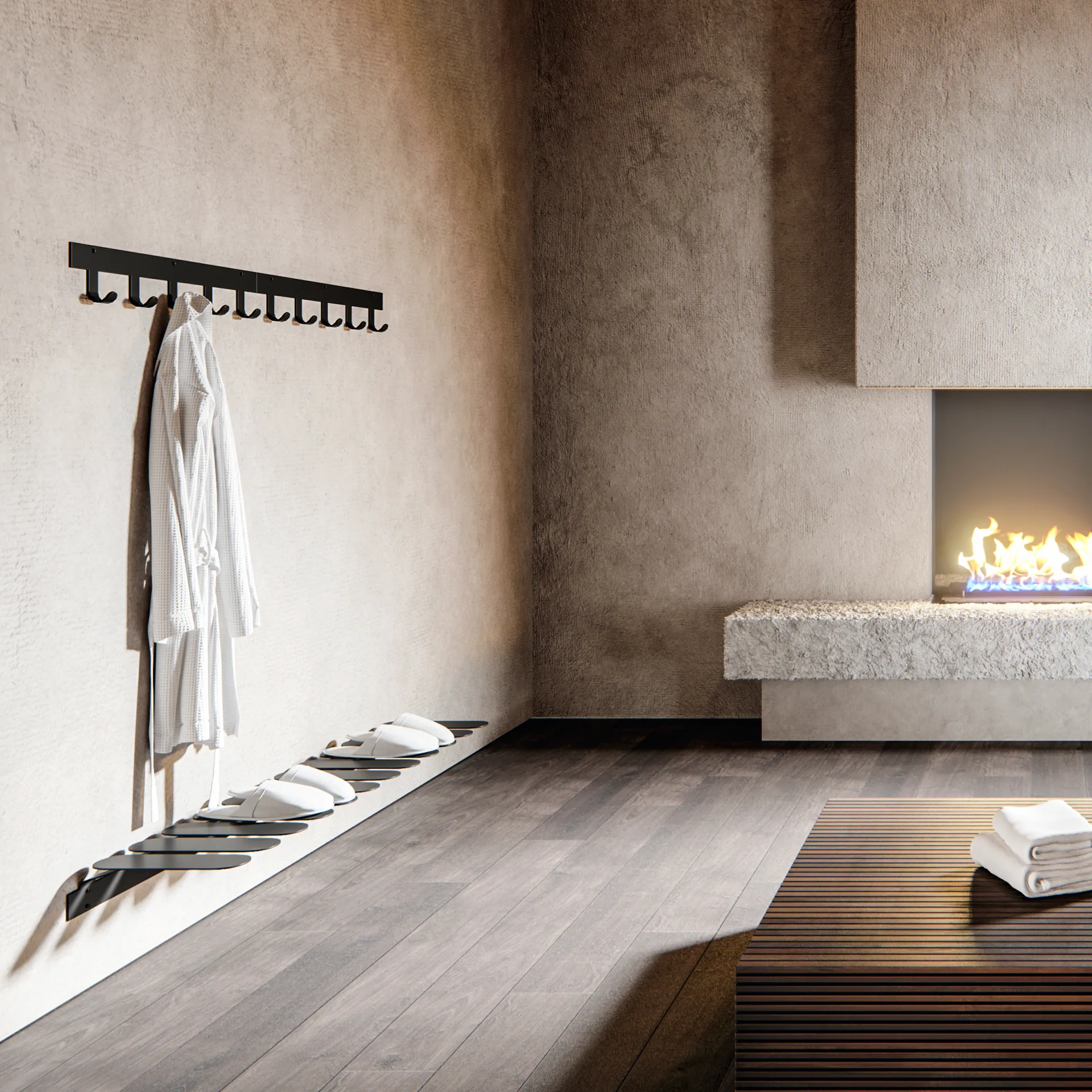 Wieszak Only Hooks , czarny Maze