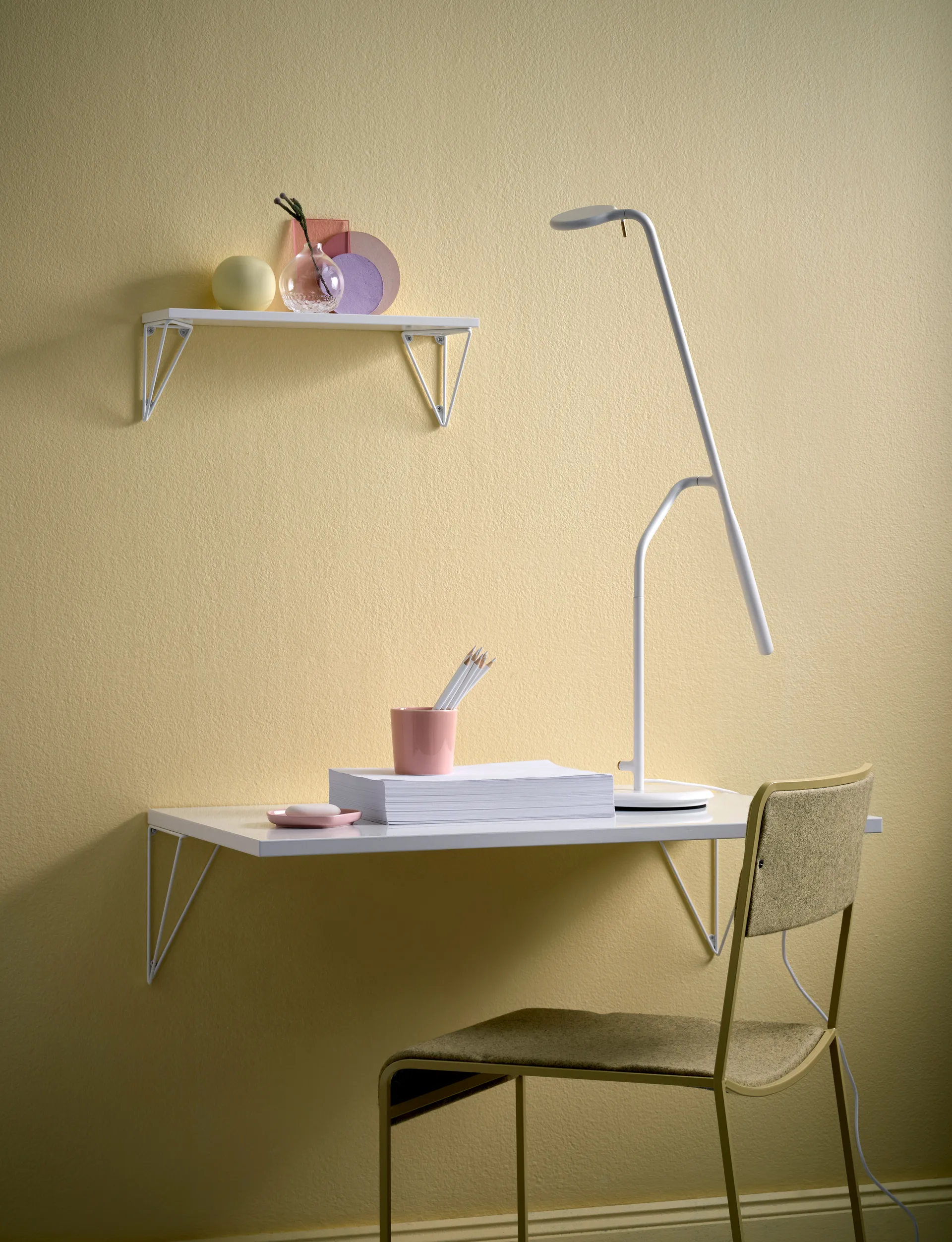 Wsporniki Pythagoras, 2 szt., Białe Maze