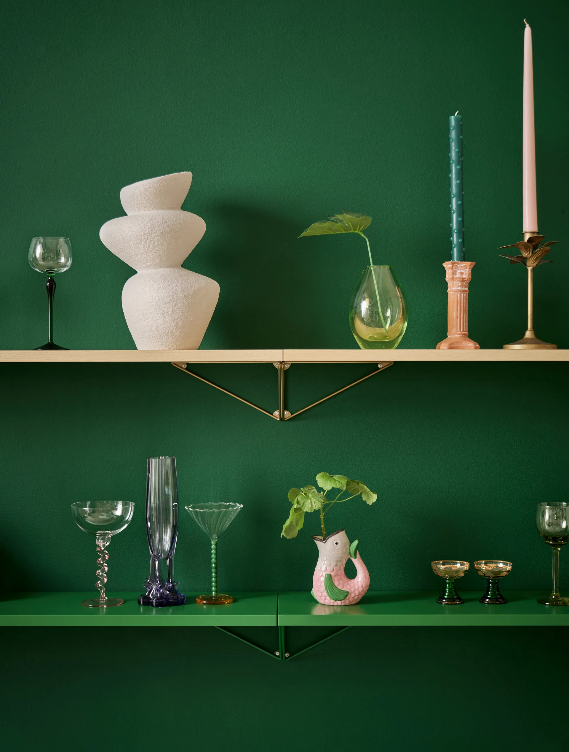 Wsporniki Pythagoras, 2 szt., Fern green Maze