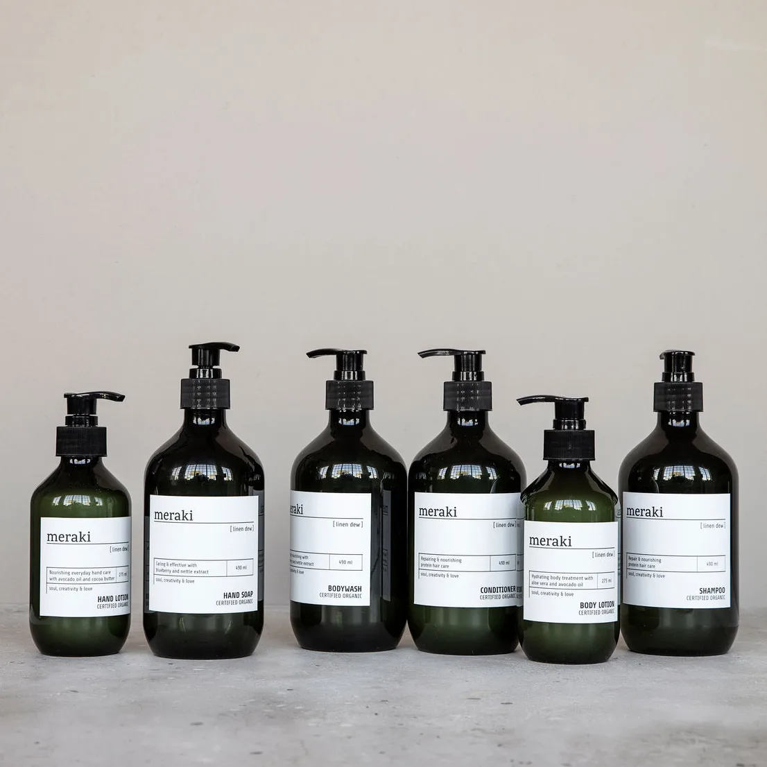 Balsam do rąk Meraki 275 ml, Linen dew Meraki