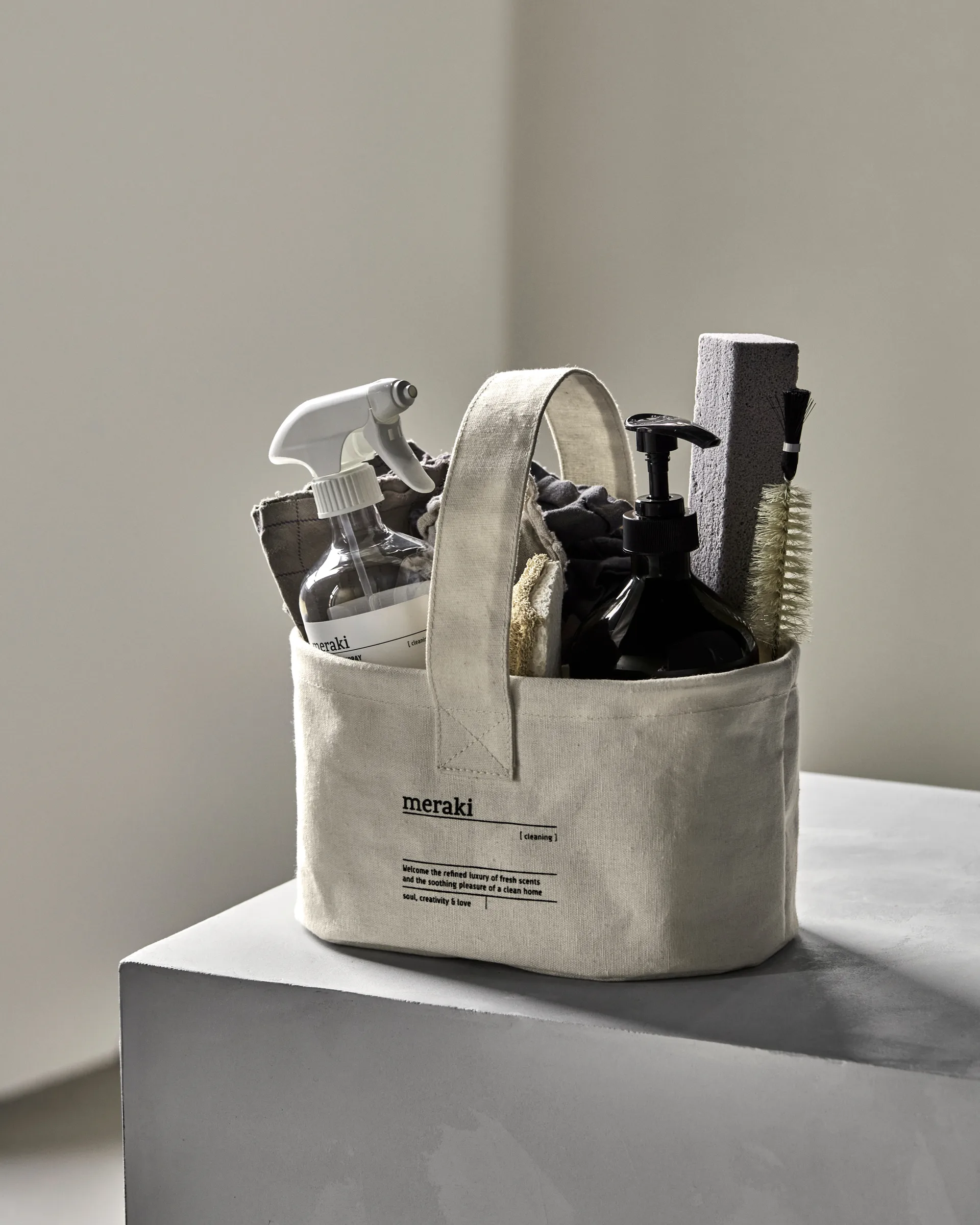 Kosz do przechowywania Clean, Biały Meraki