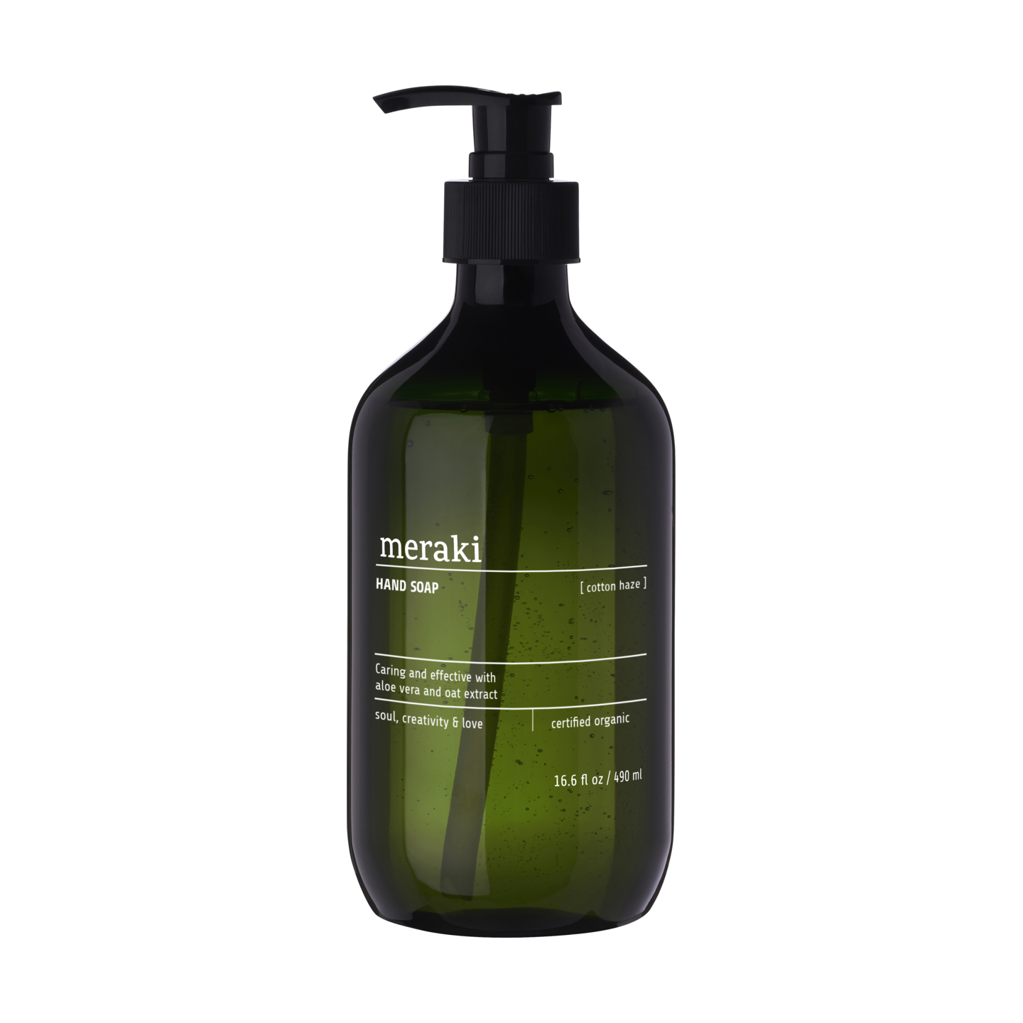 Meraki Meraki mydło do rąk 490 ml Cotton Haze | Skandynawski Design | Mydła i kremy | Zielony