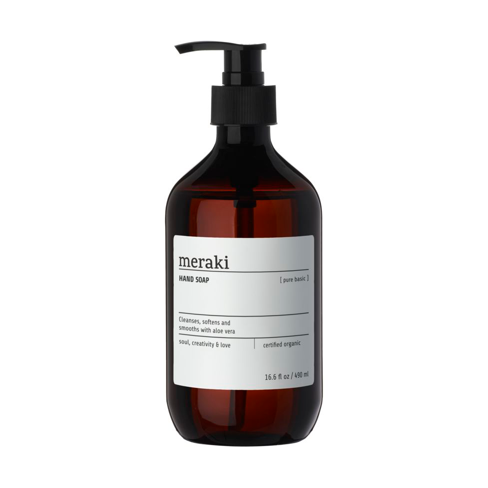 Meraki Meraki mydło do rąk 490 ml Pure basic | Skandynawski Design | Mydła i kremy | Brązowy