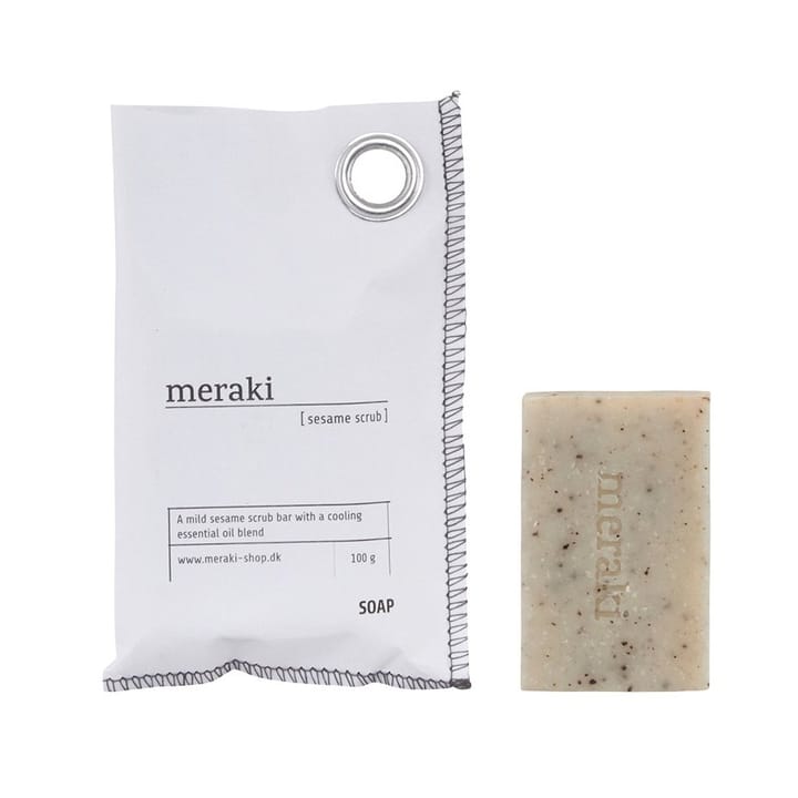 Meraki mydło do rąk w kostce, peeling sezamowy Meraki