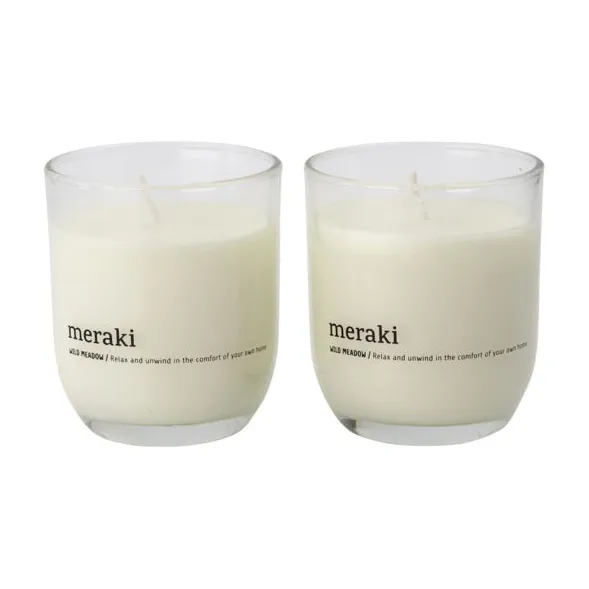 Meraki świeca zapachowa 22 godziny 2-pak, Dzika łąka Meraki