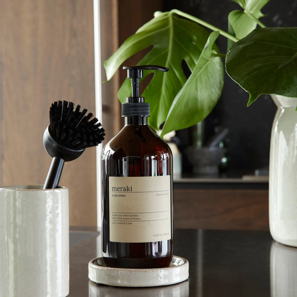 Mydelniczka Datura Ø12,5 cm, Shellish grey Meraki