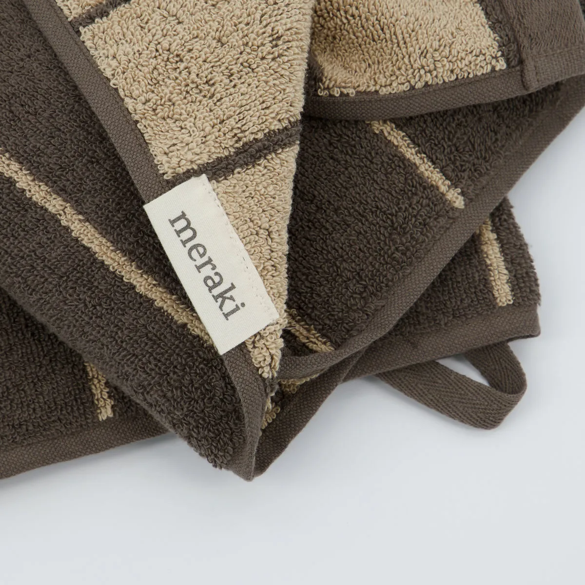 Ręcznik do rąk Stripe 50x100 cm 2-pak, Army Meraki