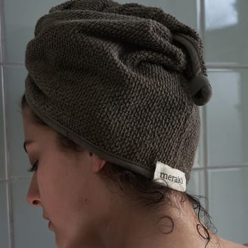 Solid ręcznik do włosów 25x63 cm - Army - Meraki
