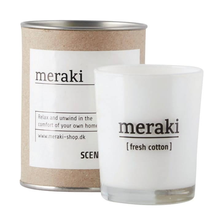 Świeca zapachowa Meraki 35 godz., Fresh cotton Meraki